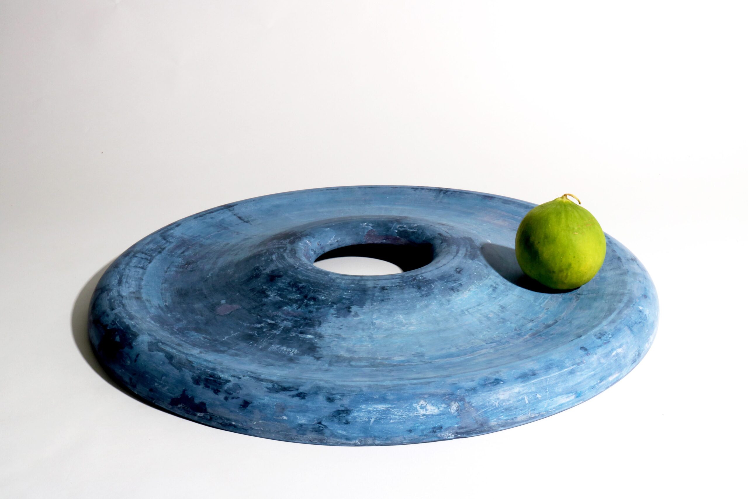 Deep Blue Twirl Bowl by Lenny Stpp 6
