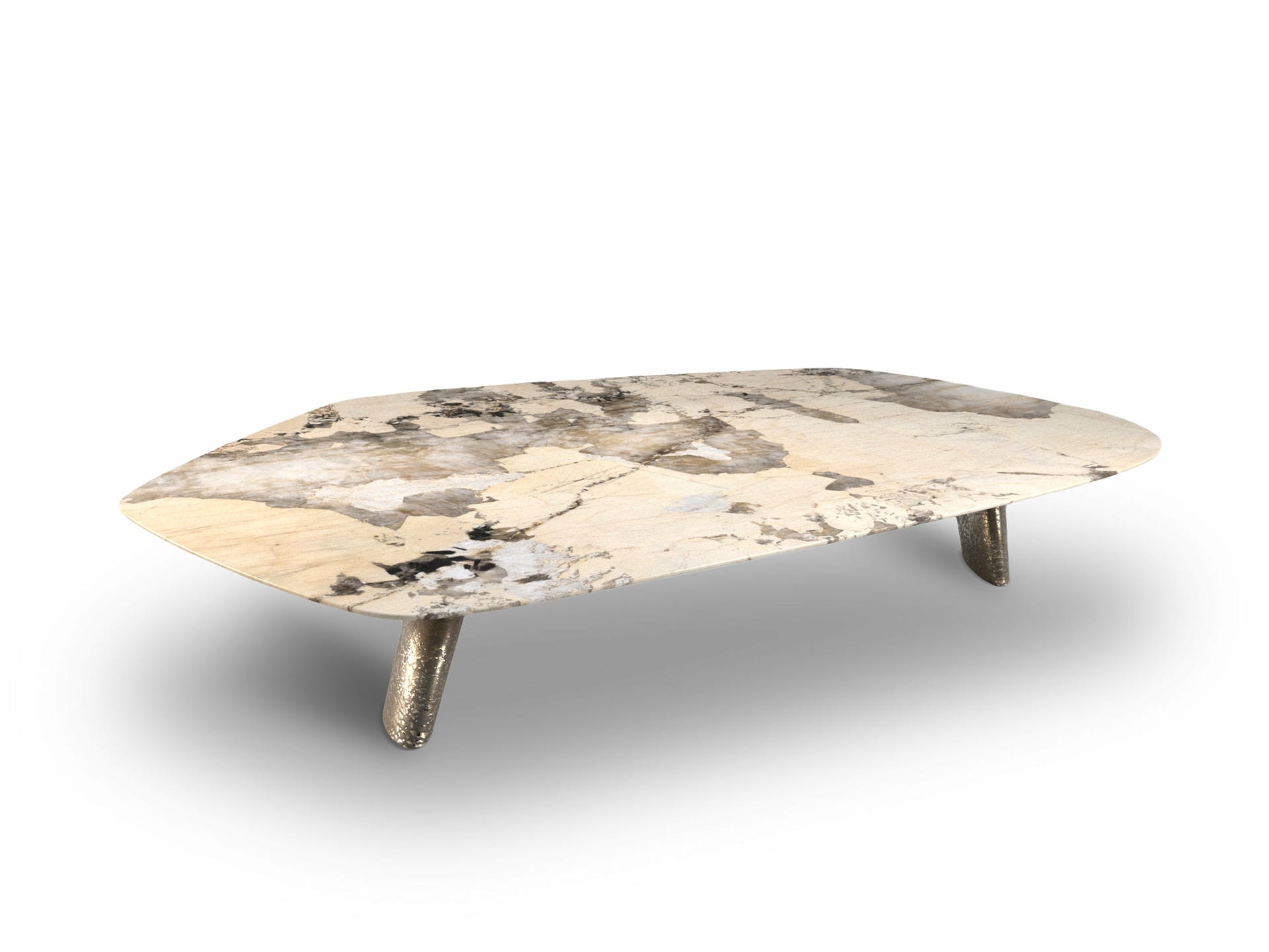 Elements III Coffee Table by Grzegorz Majka Marble Nickel Poland 2