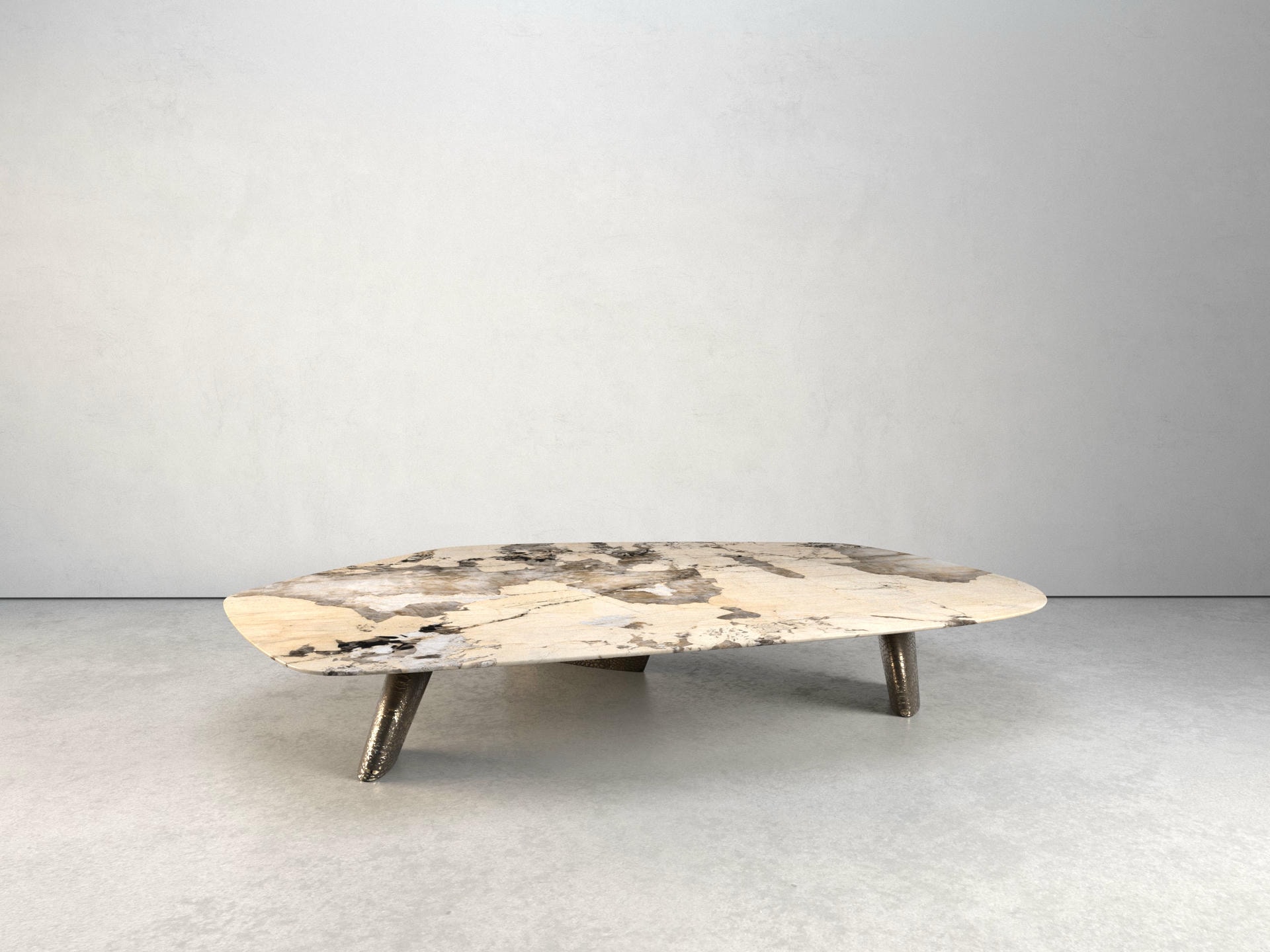 Elements III Coffee Table by Grzegorz Majka Marble Nickel Poland 5