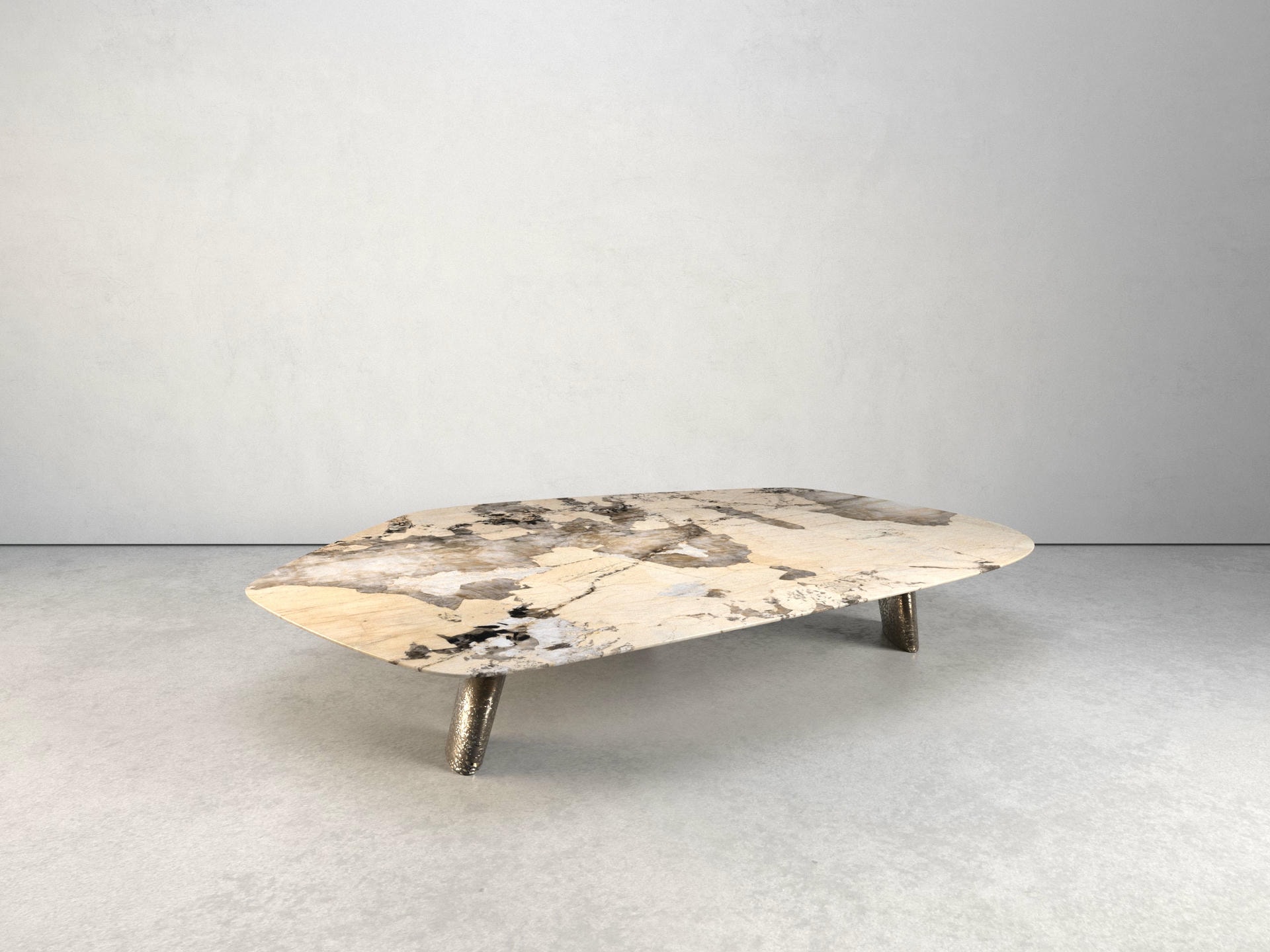 Elements III Coffee Table by Grzegorz Majka Marble Nickel Poland 6