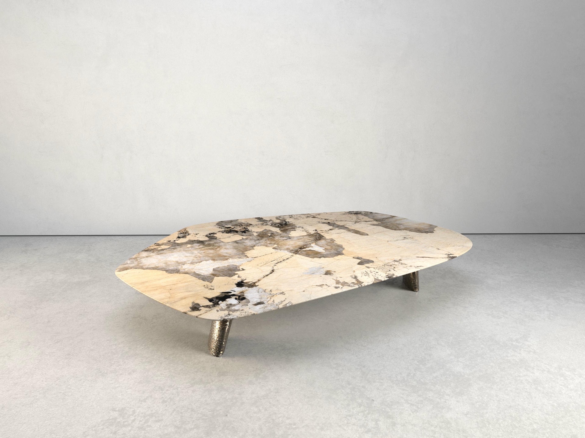 Elements III Coffee Table by Grzegorz Majka Marble Nickel Poland 7