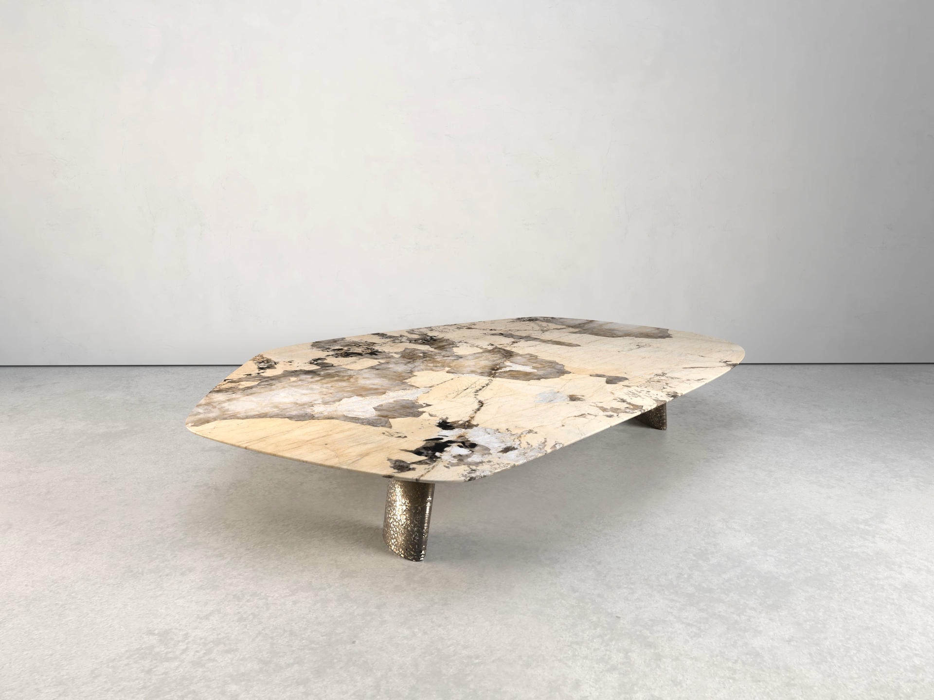 Elements III Coffee Table by Grzegorz Majka Marble Nickel Poland 8