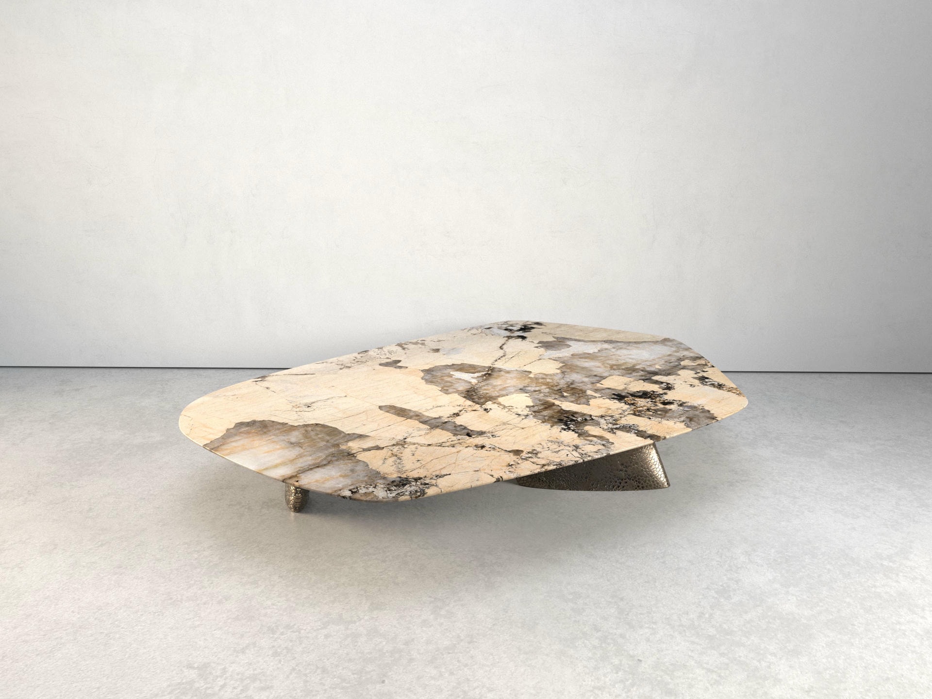 Elements III Coffee Table by Grzegorz Majka Marble Nickel Poland 9