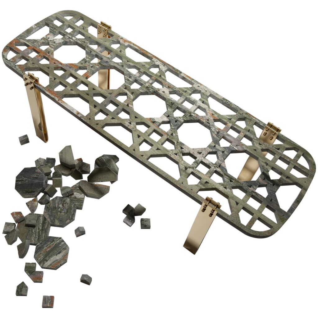 Everlastingreen Table and Stool Set by Richard Yasmine 1