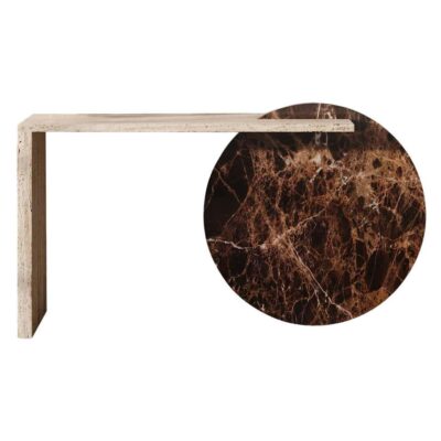 Gol. 001 Marble Console Table by Chapter Studio
