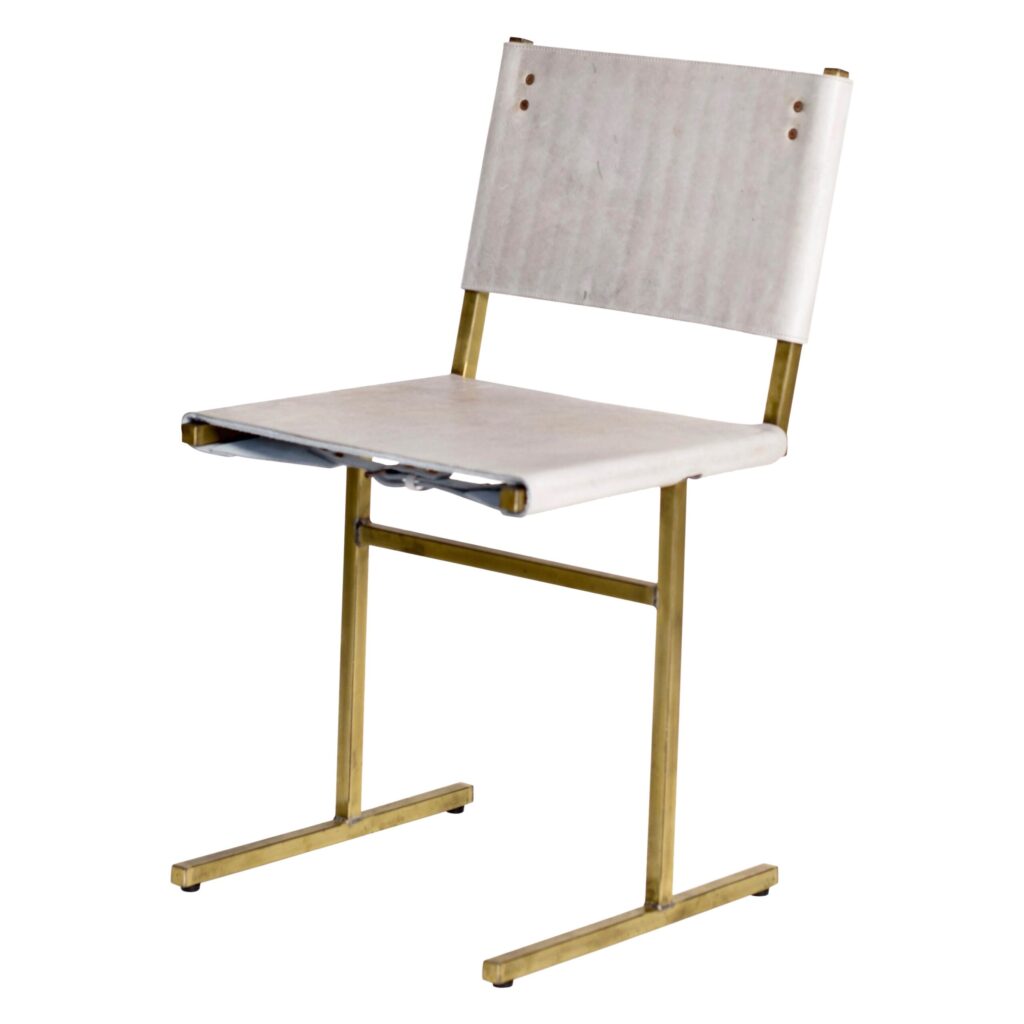 Grey and Brass Memento Chair Jesse Sanderson