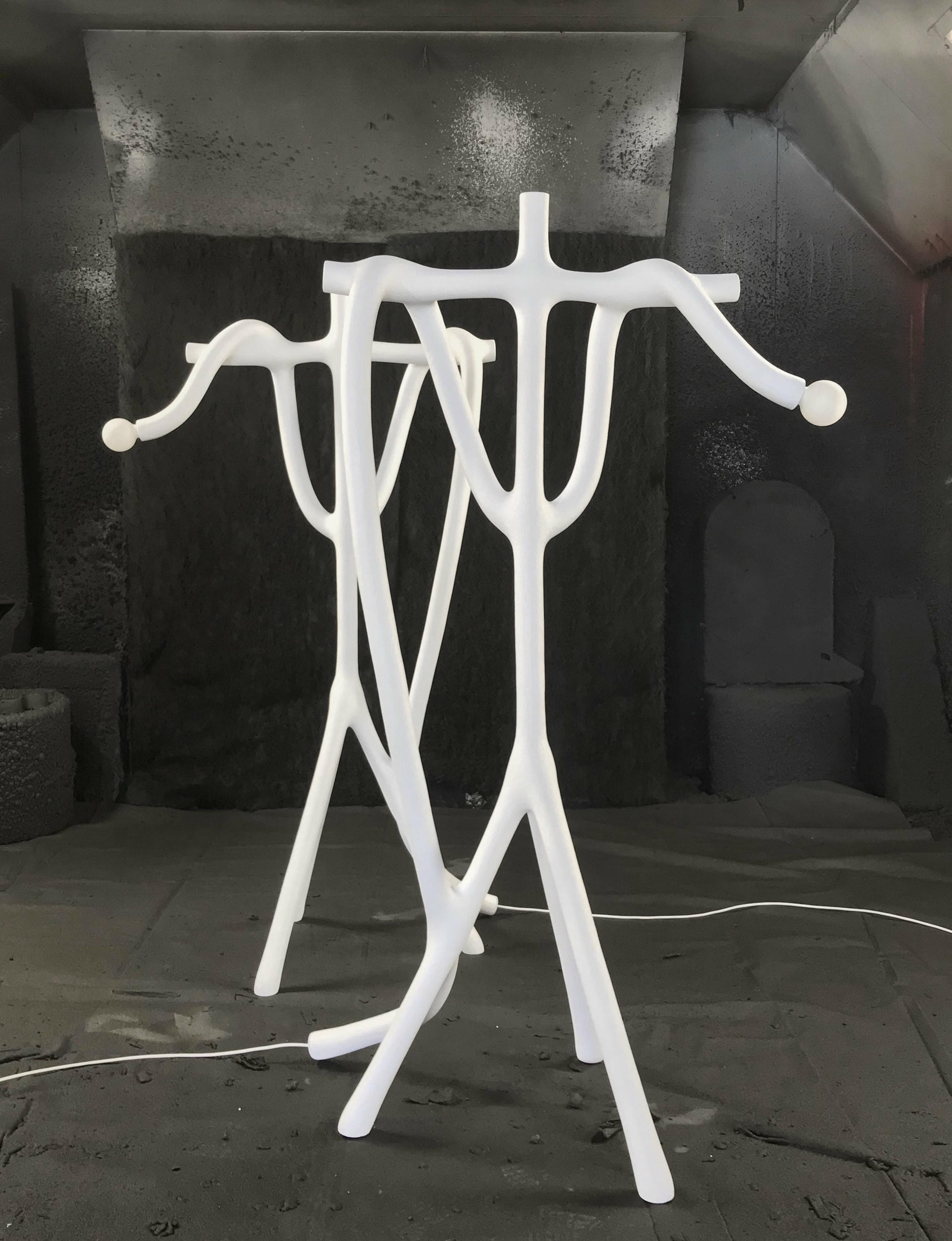 Limited Edition Sand and Nylon Wrapped Lamp on Sticks by Hot Wire Extensions 4