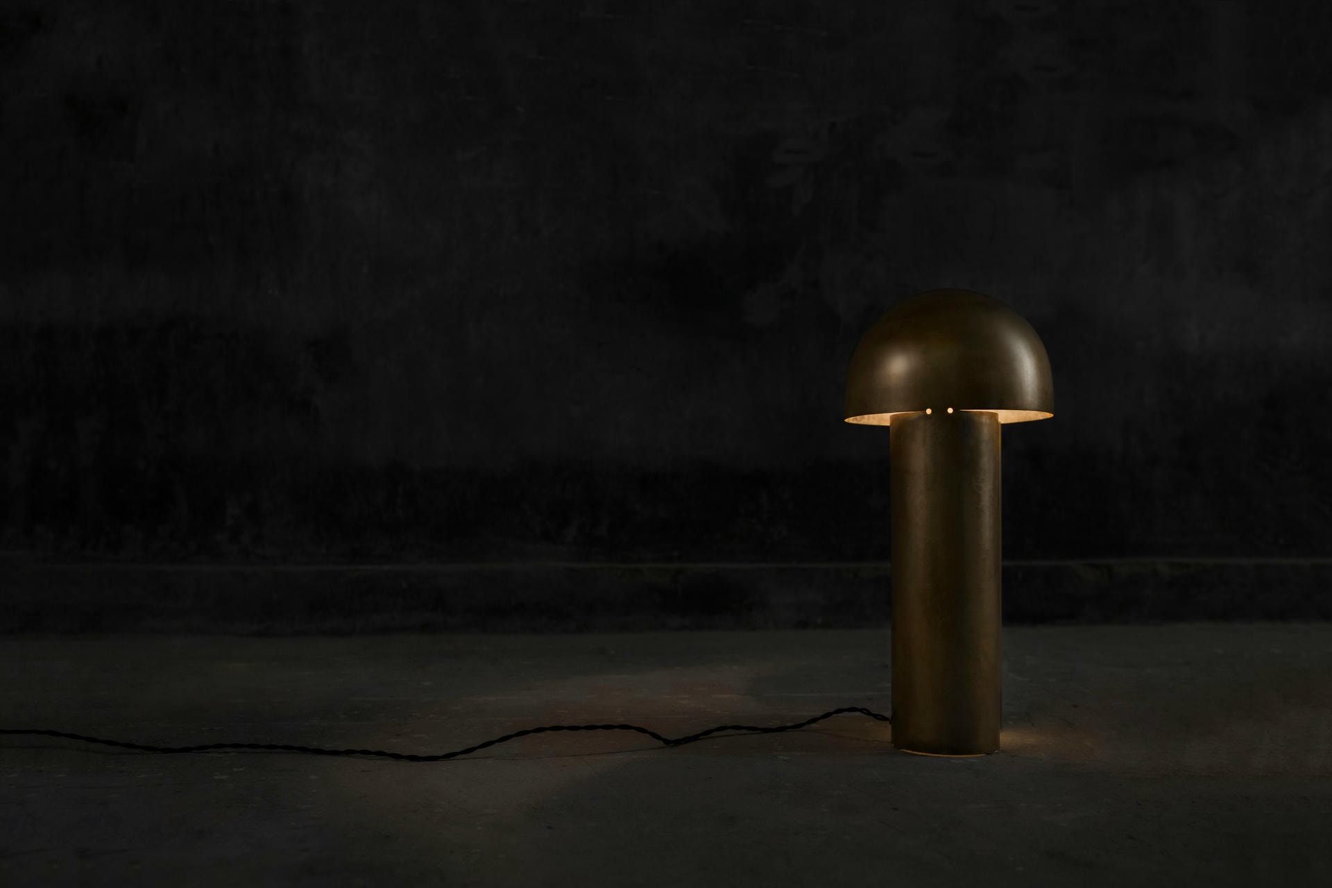 Monolith Polished Silvered Brass Sculpted Table Lamp by Paul Matter 9