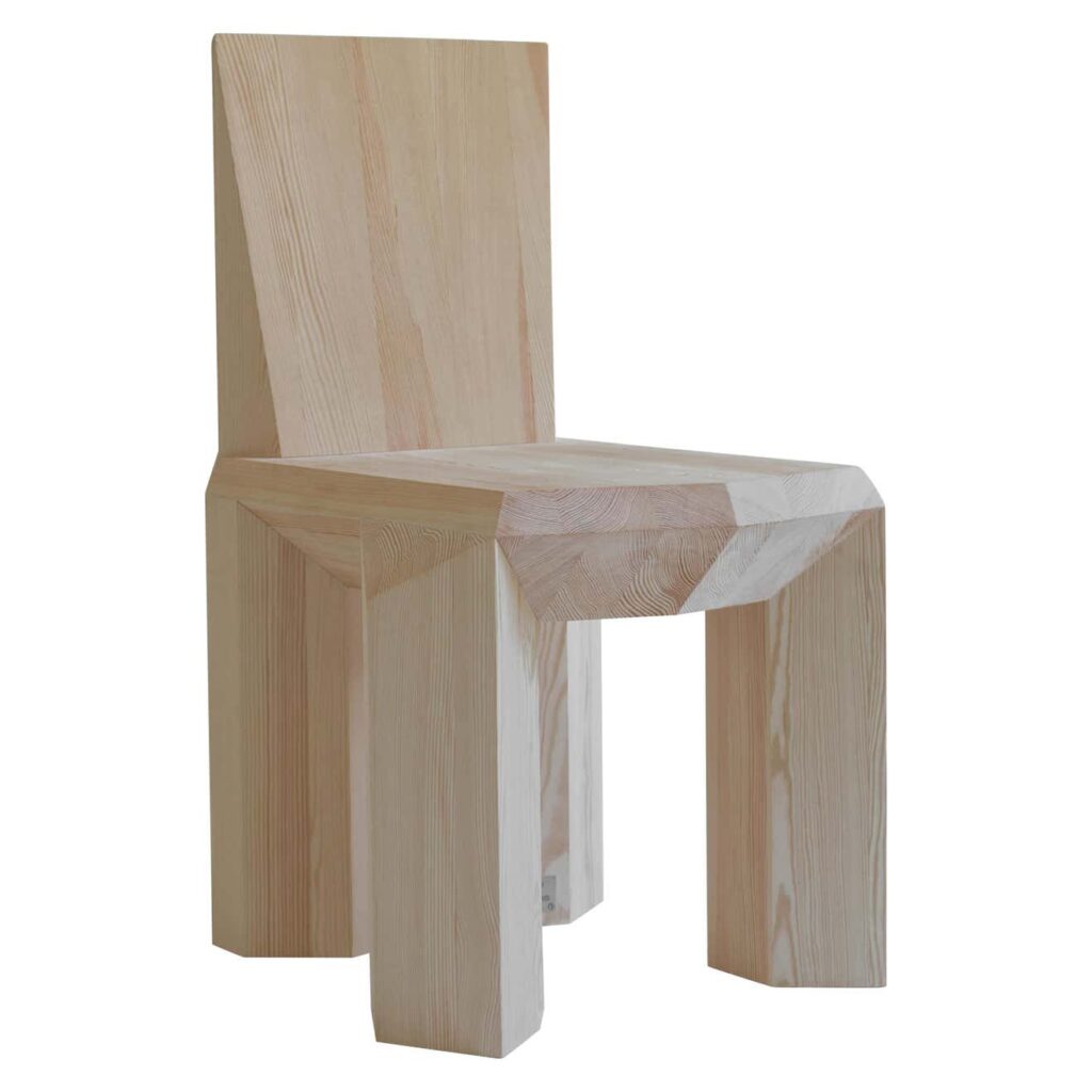 Ode Pine Chair by Sizar Alexis 1