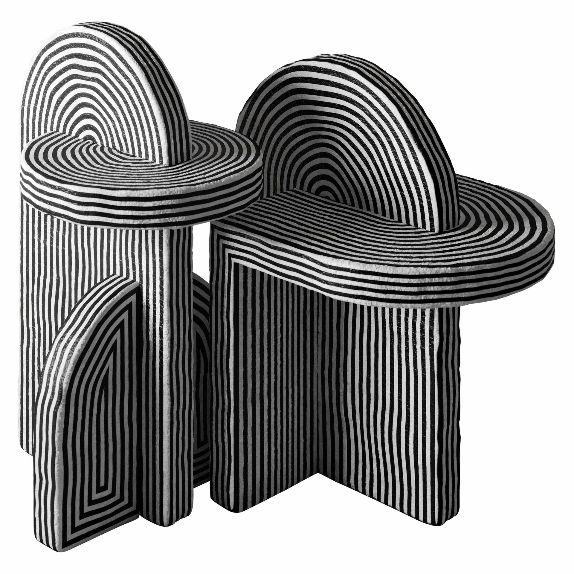 Set of 2 After Ago Side Table by Richard Yasmine 1