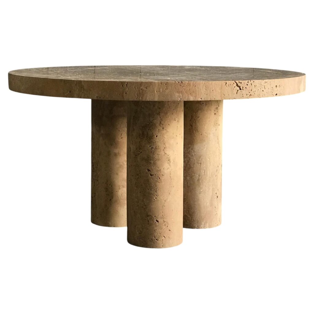 Travertine Cuddle Coffee Table by Pietro Franceschini 1