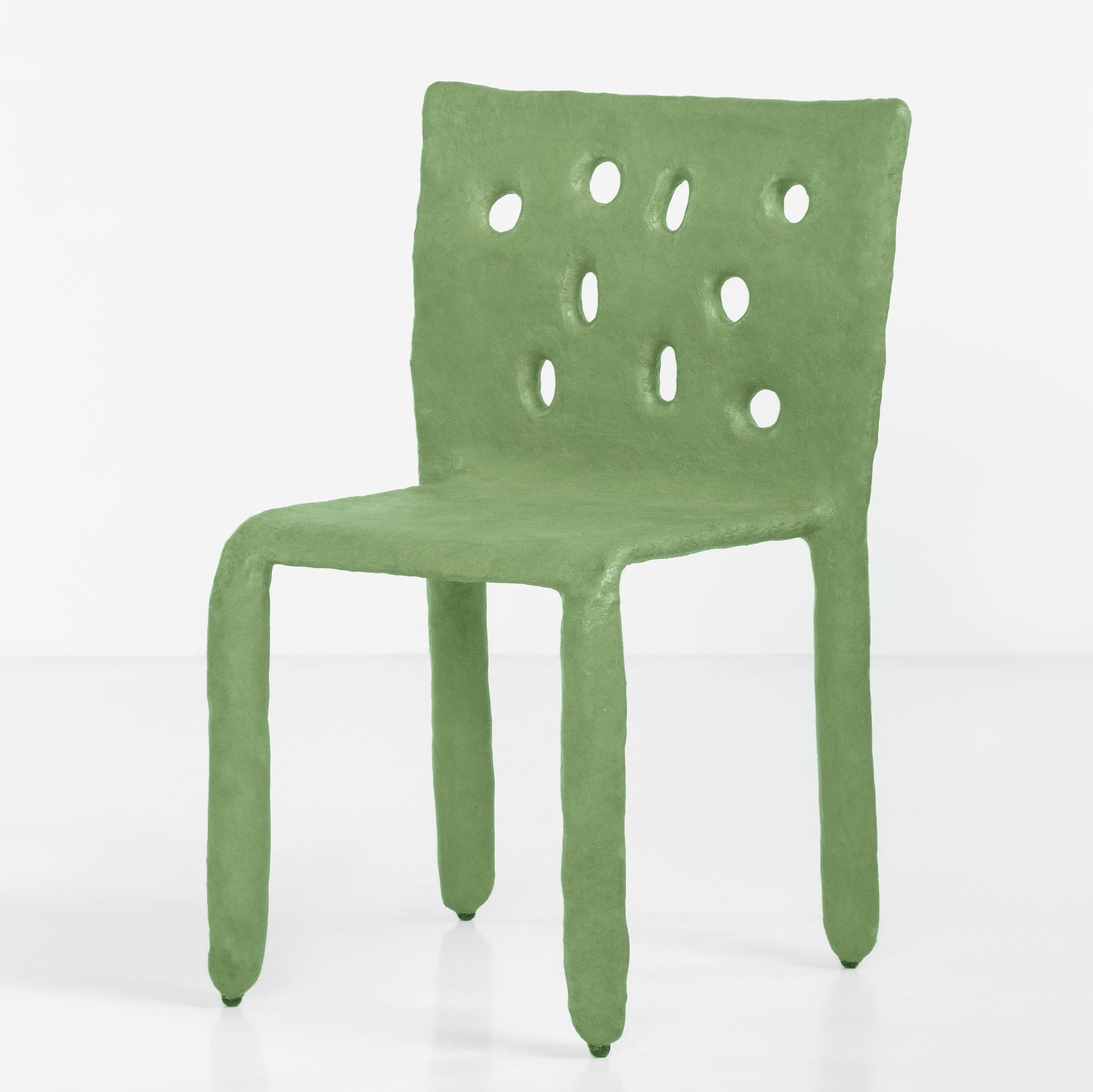 Red Sculpted Contemporary Chair by FAINA 14