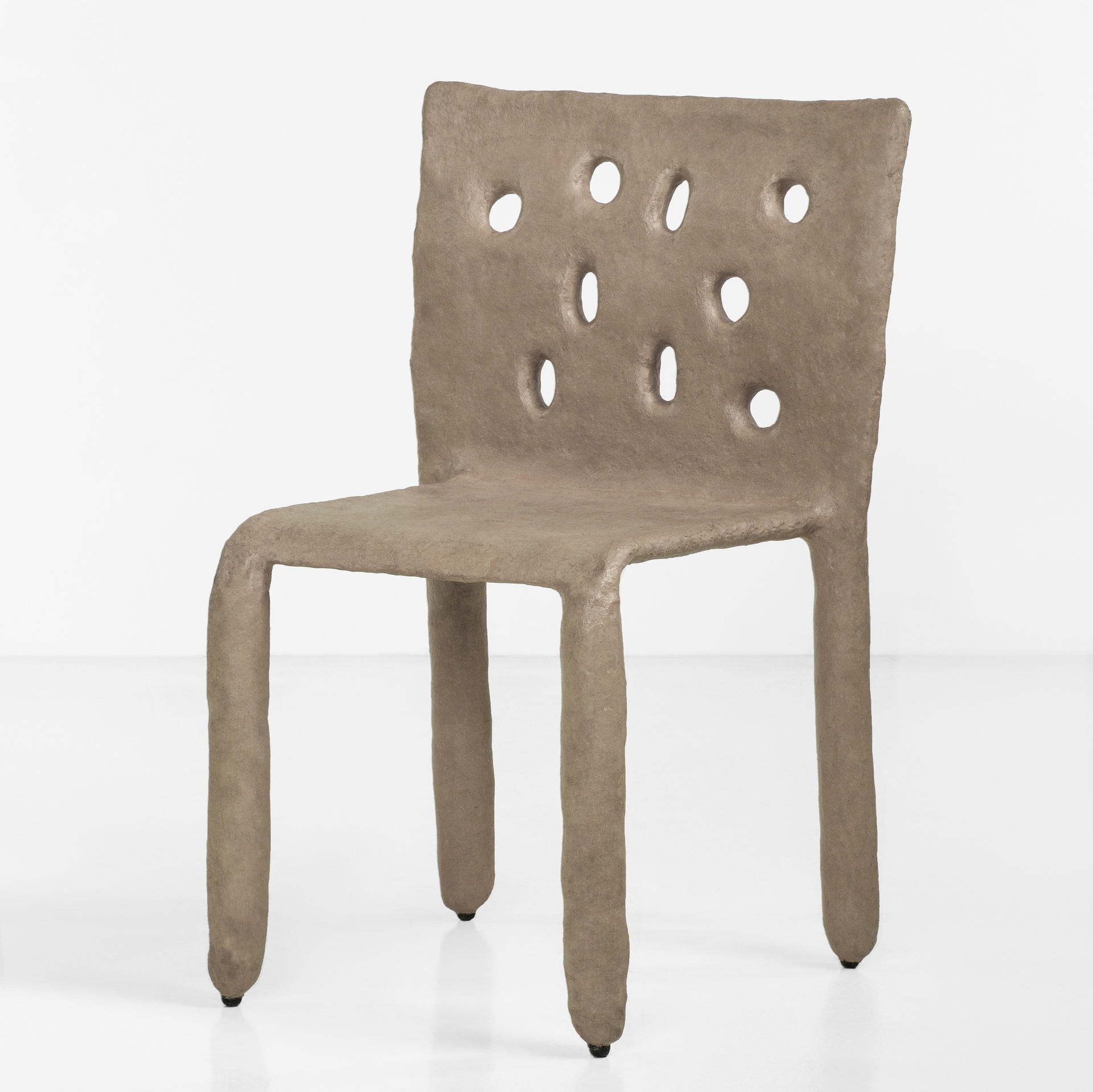 Red Sculpted Contemporary Chair by FAINA 15