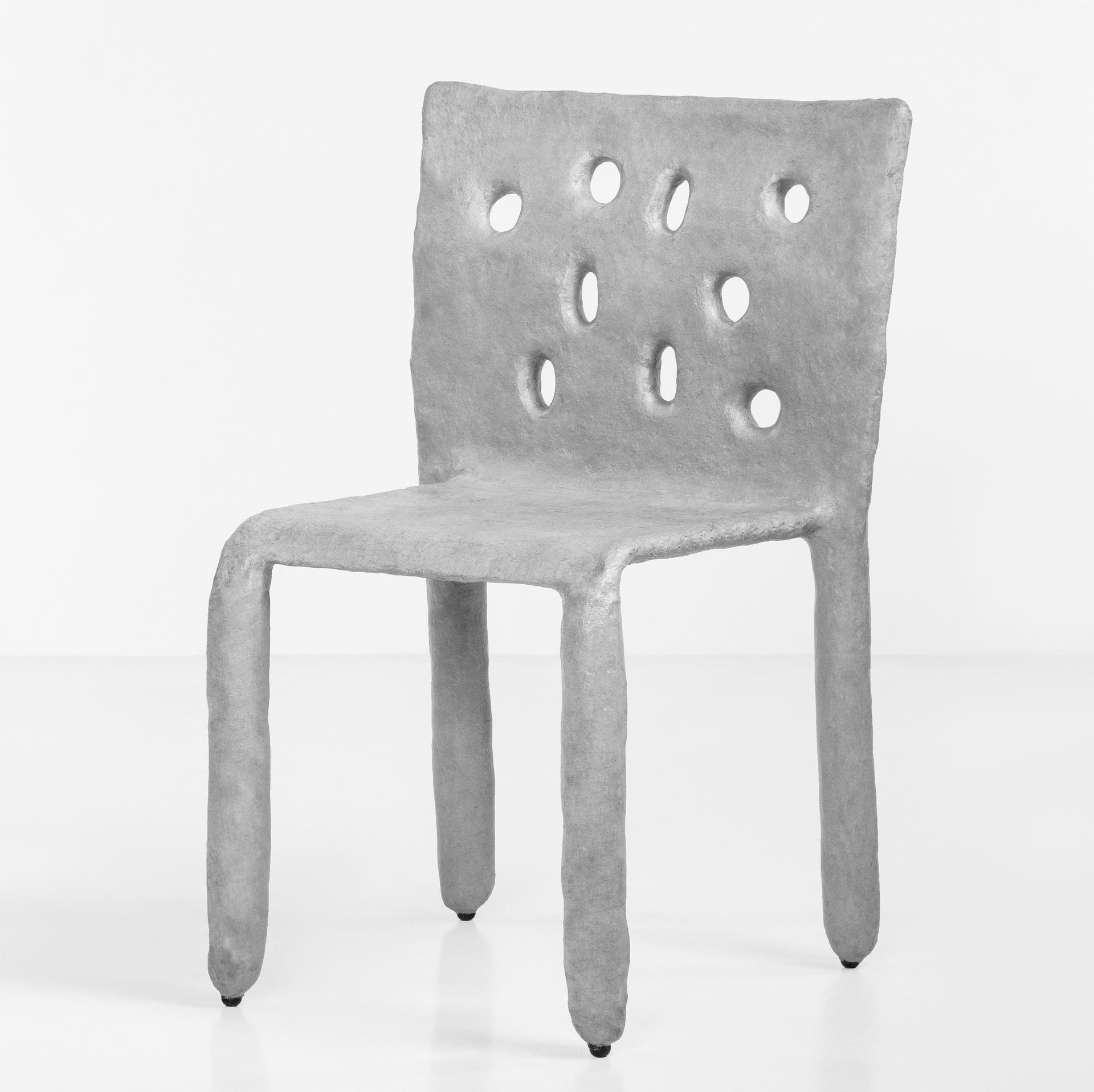 Red Sculpted Contemporary Chair by FAINA 8