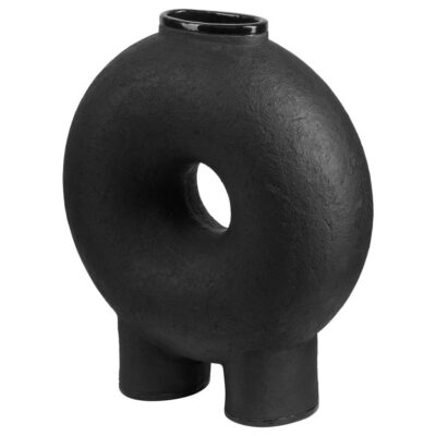 Two Legs Sculpted Ceramic Vase by Faina