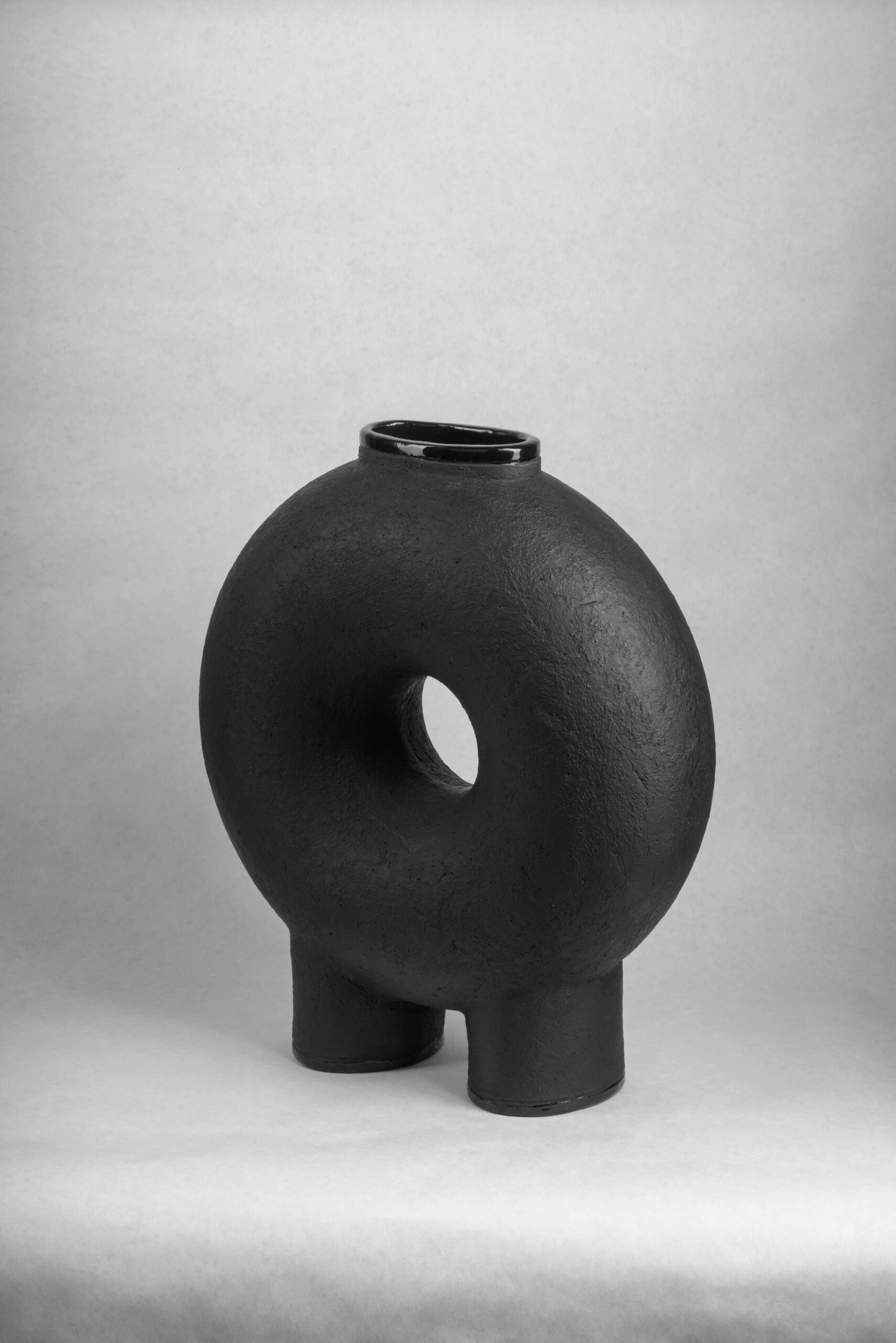 Sculpted Ceramic Vase by Faina 6