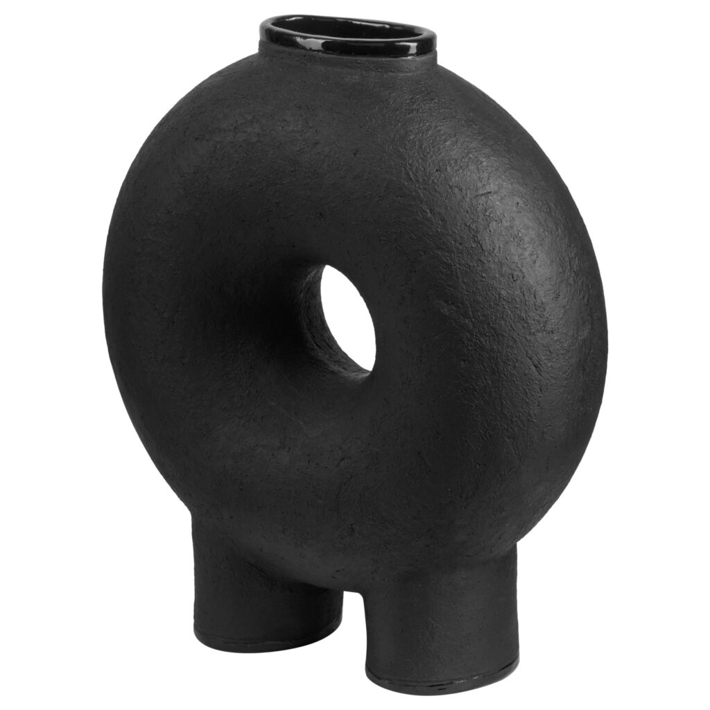 Two Legs Sculpted Ceramic Vase by Faina 1