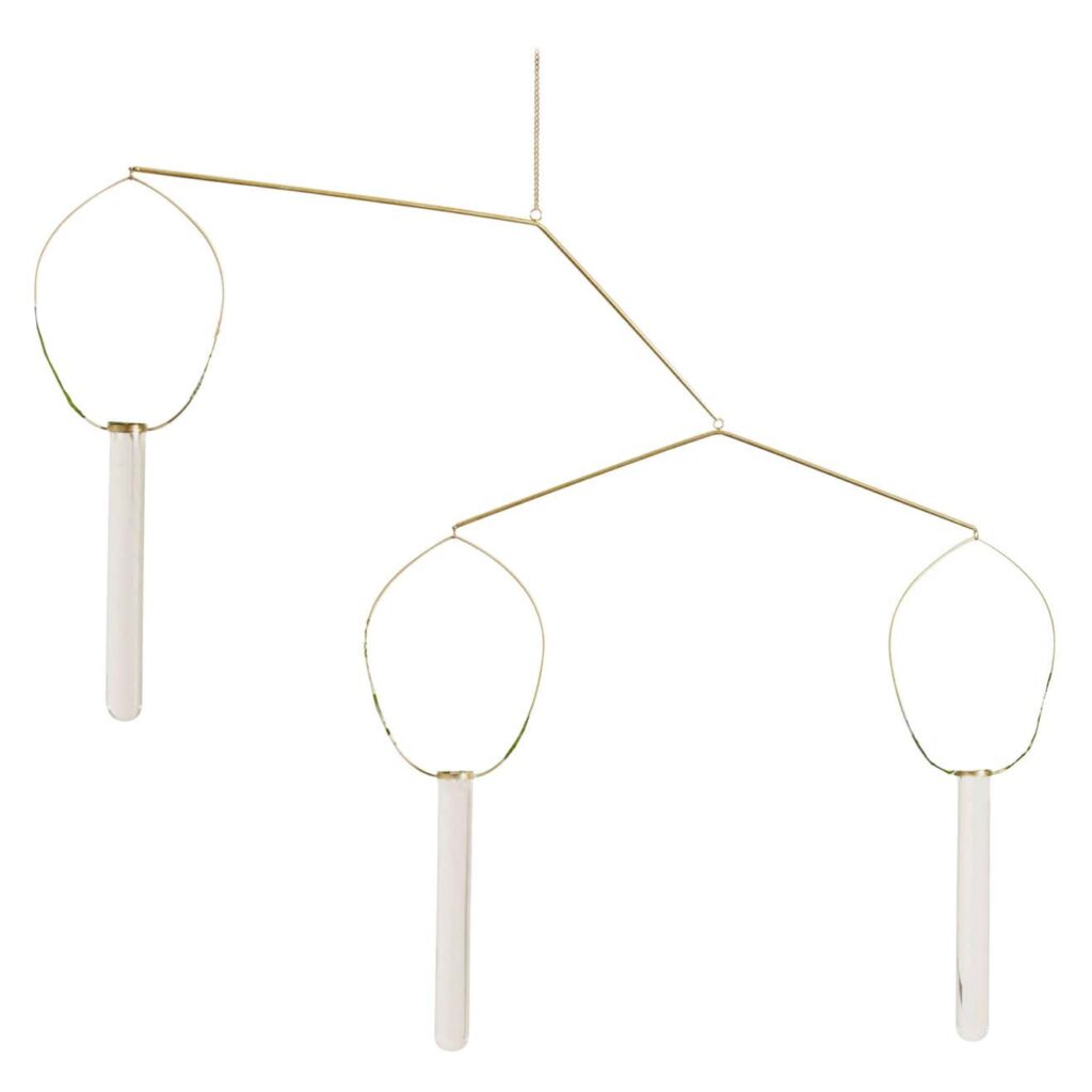 Eden Trio Brass Floating Vases by Agustina Bottoni 1