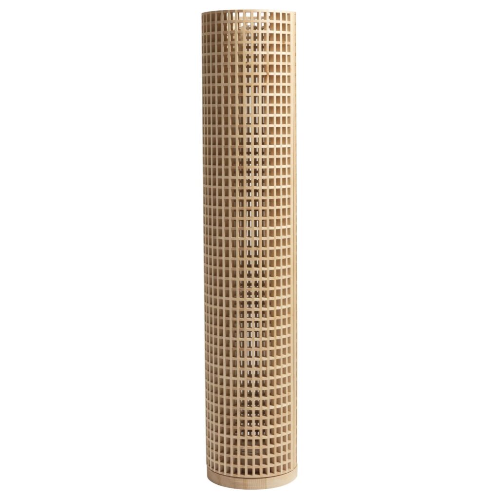 Unique Handcrafted Natural Linden Wood Carabottino Mirror by Cara Davide 1