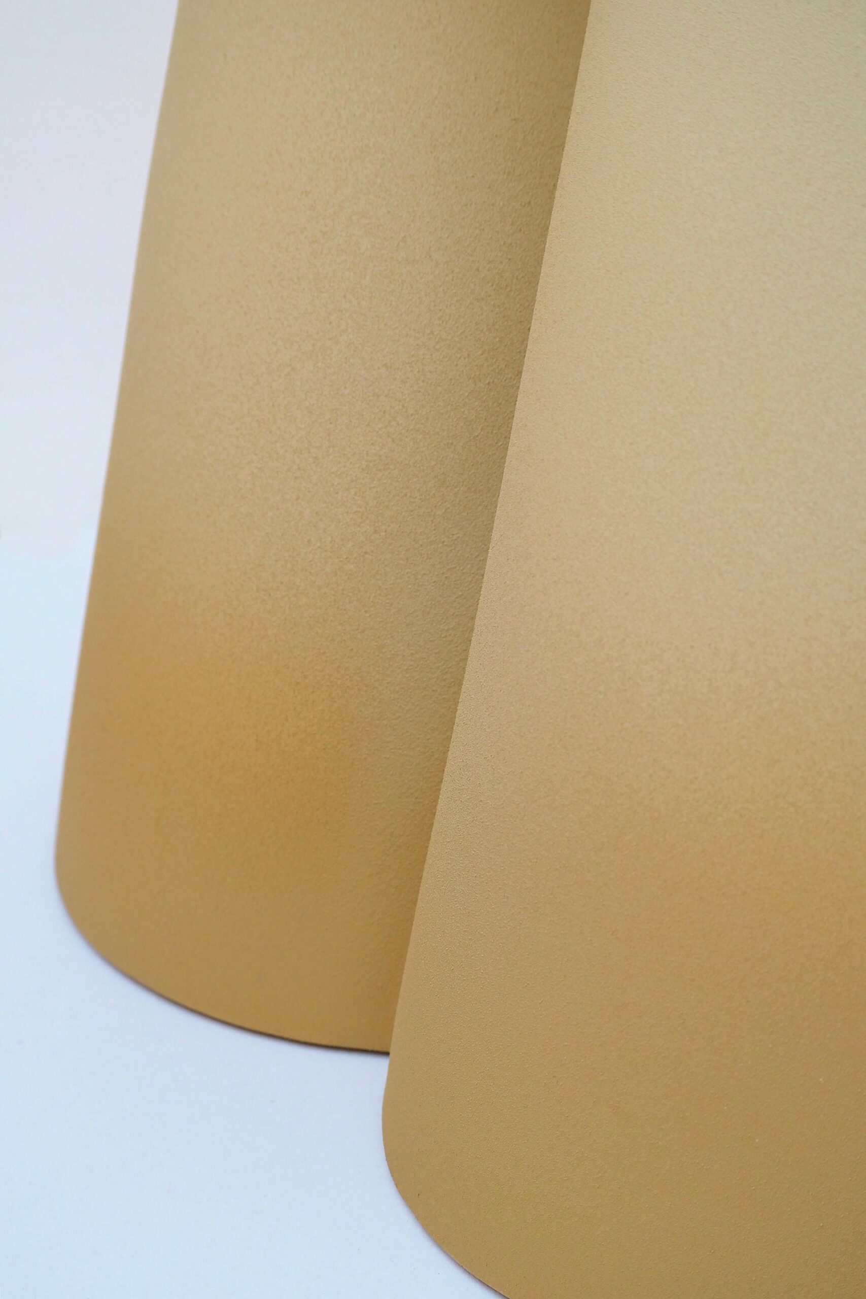 Unique Handmade Honey Ceramic Isola Small Side Table by Cara Davide 5