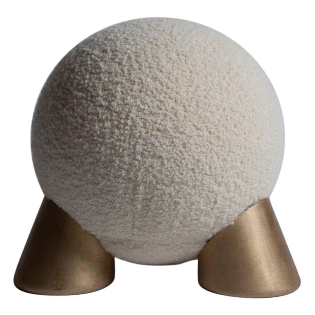 Cast Brass Fur Atlas Stool by Pietro Franceschini
