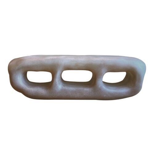 Cave Inspired Form, Natural Beige Fiberglass Cabinet with Three Openings by kar 1