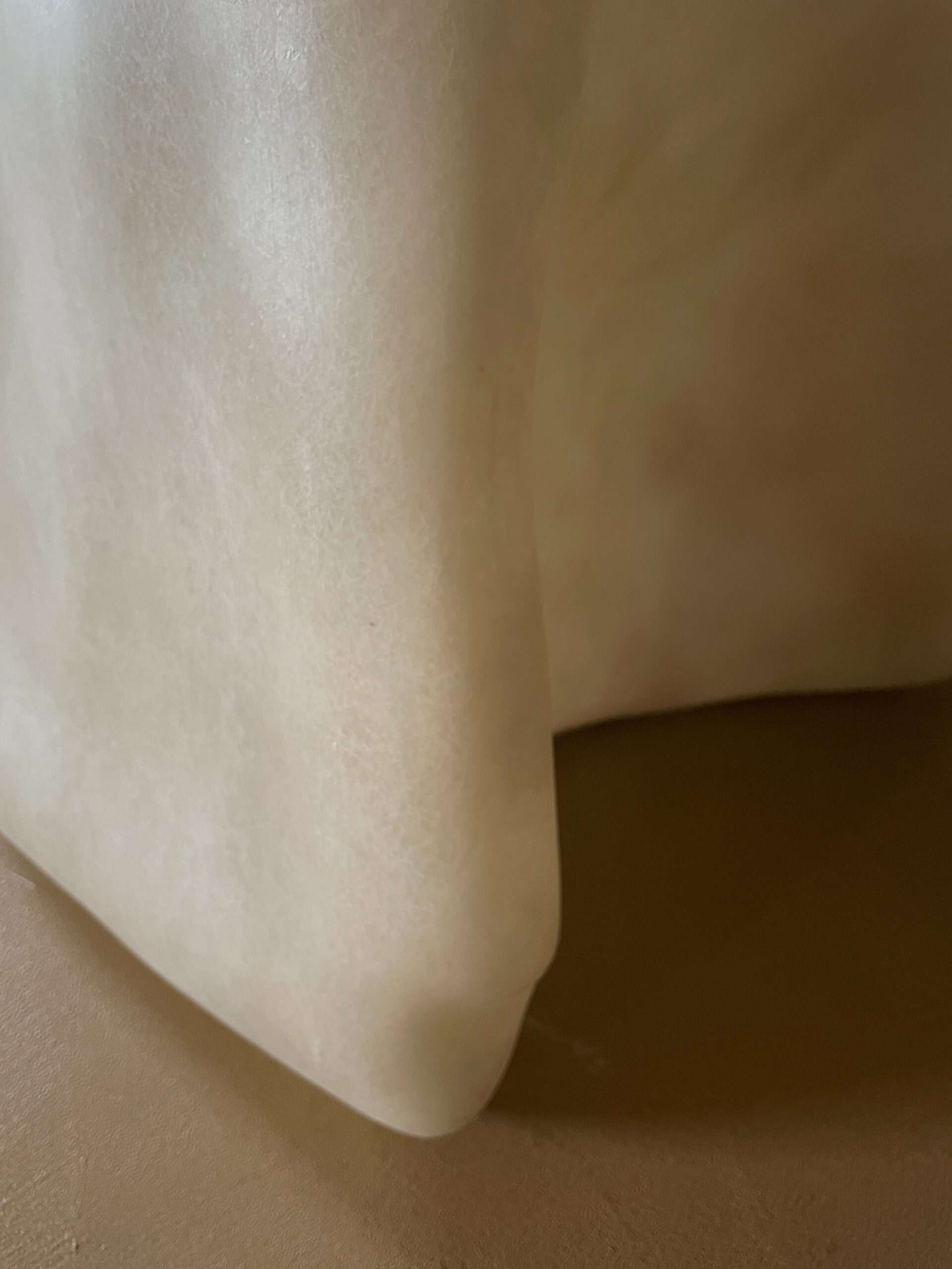 Free Form Organic Shape, Hand sculpted Natural Beige Fiberglass Armchair by kar 3