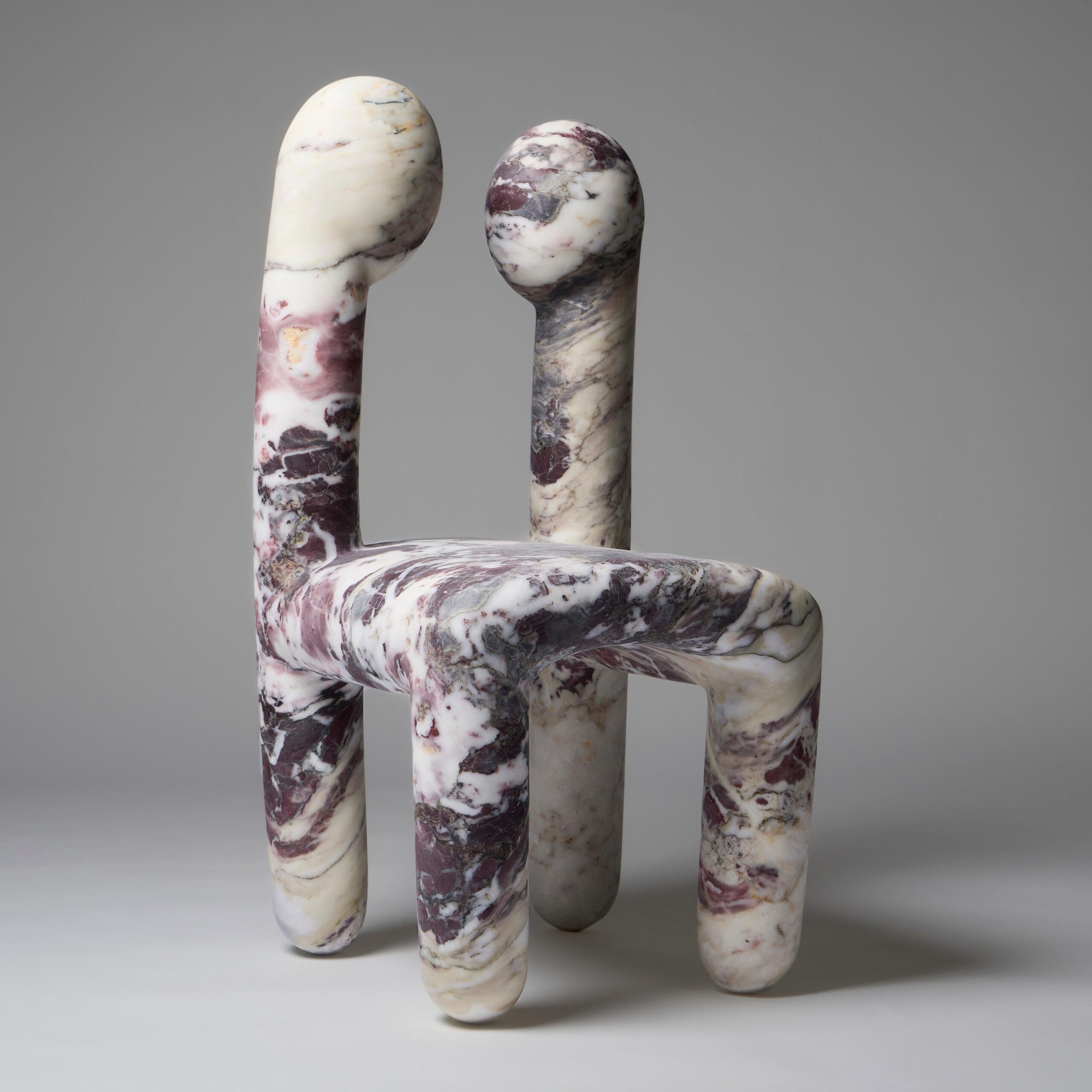 Limited Edition Calacatta Viola Marble Urania Chair by Pietro Franceschini 3