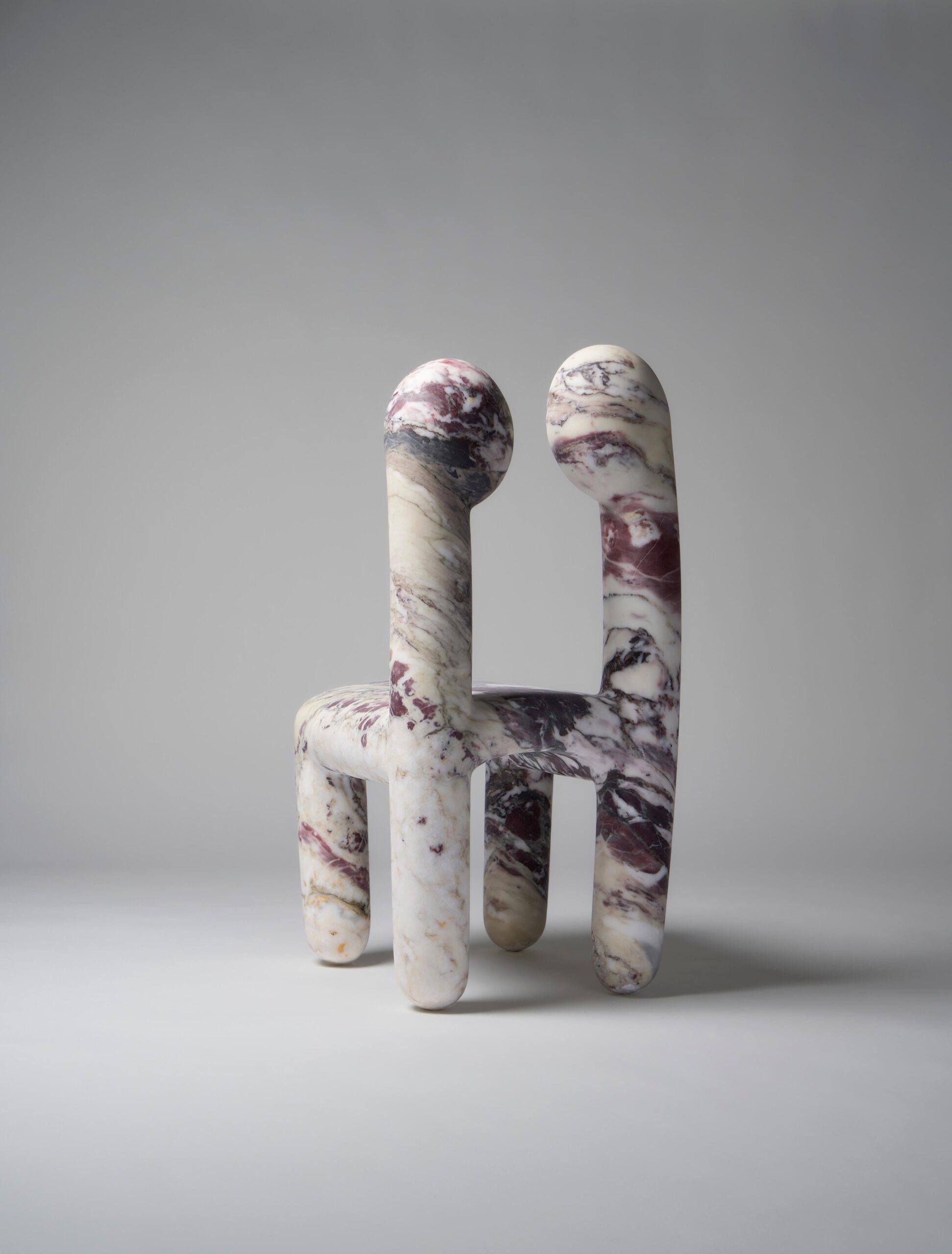Limited Edition Calacatta Viola Marble Urania Chair by Pietro Franceschini 7