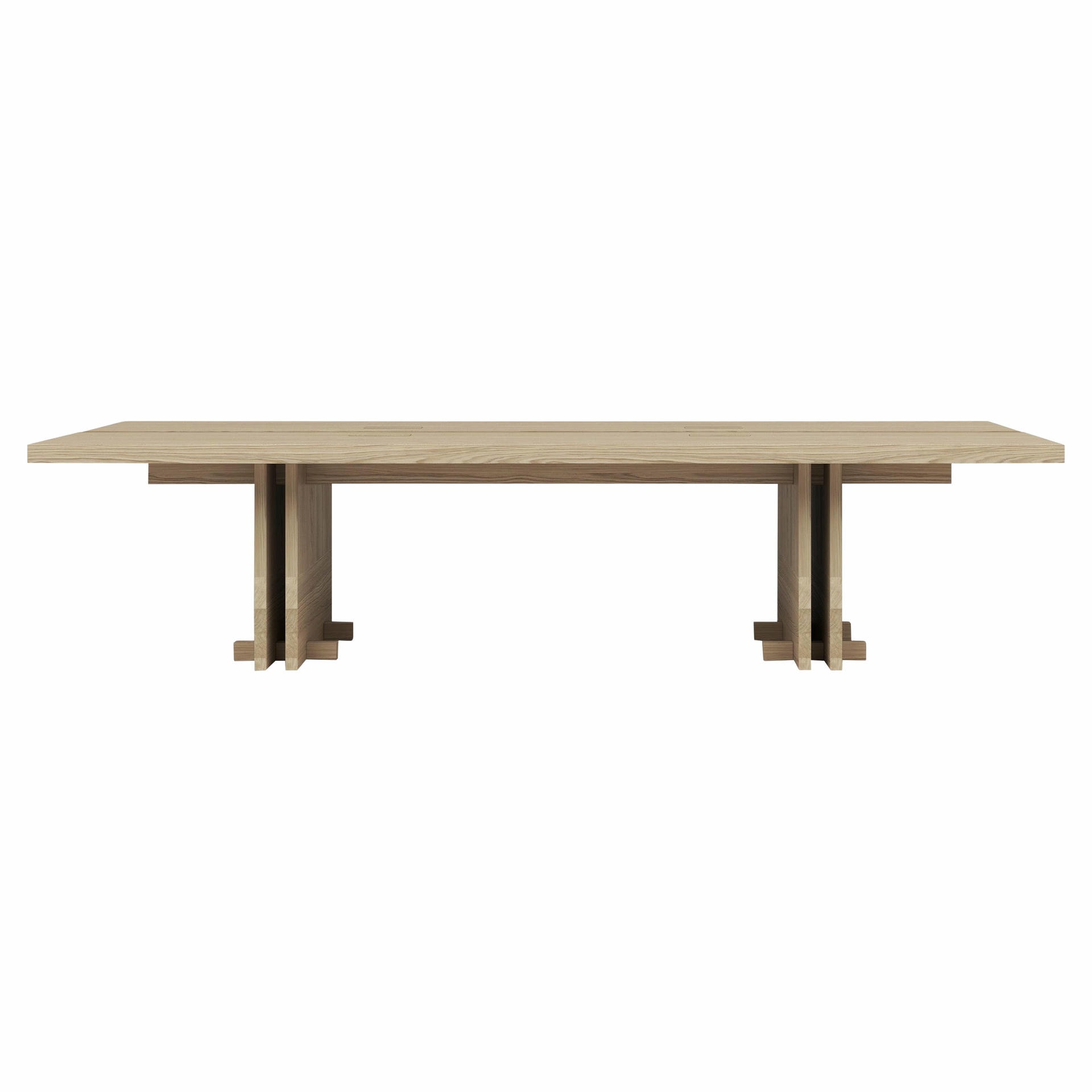 Rift Wood Grain Dining Table in White Washed Larch by Andy Kerstens 1