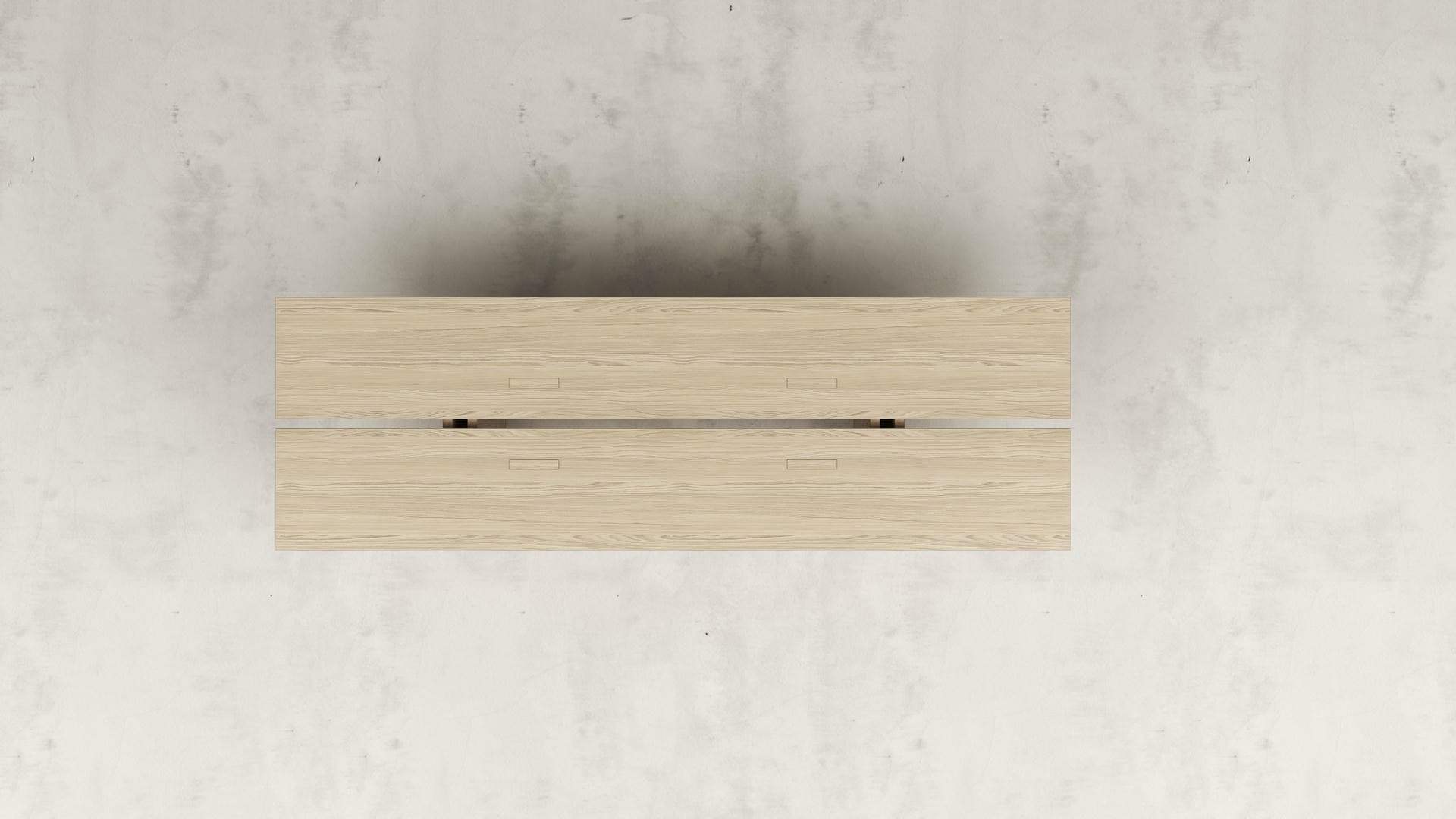 Rift Wood Grain Dining Table in White Washed Larch by Andy Kerstens 3