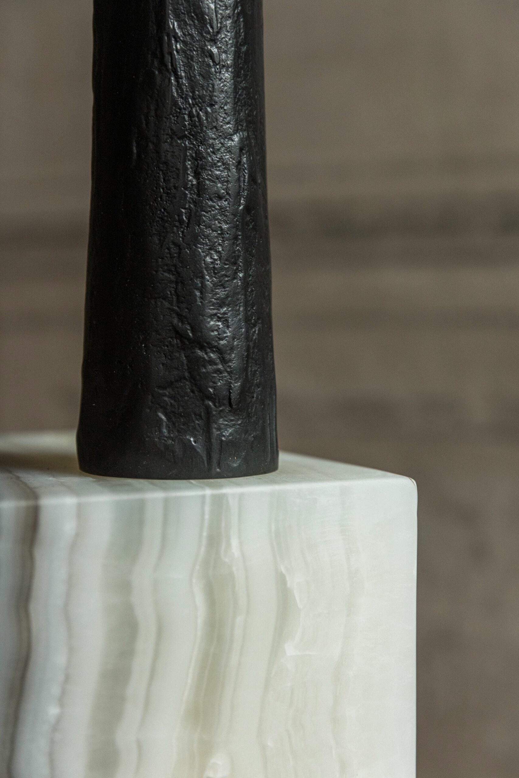 Tall Bronze Candle Pillar by Rick Owens 4