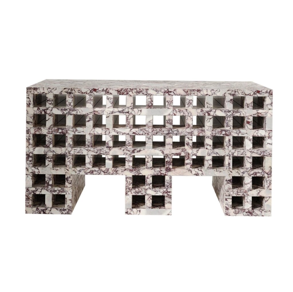 Unique Calacatta Viola Marble Archivio CV01 Occasional Table by Cara Davide 1