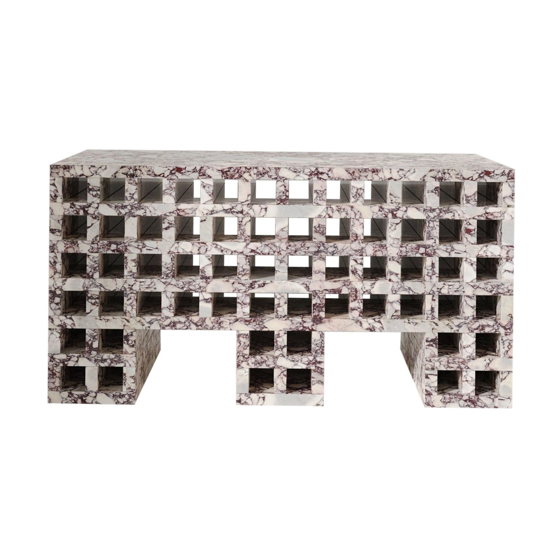 Unique Calacatta Viola Marble Archivio CV01 Occasional Table by Cara Davide 1