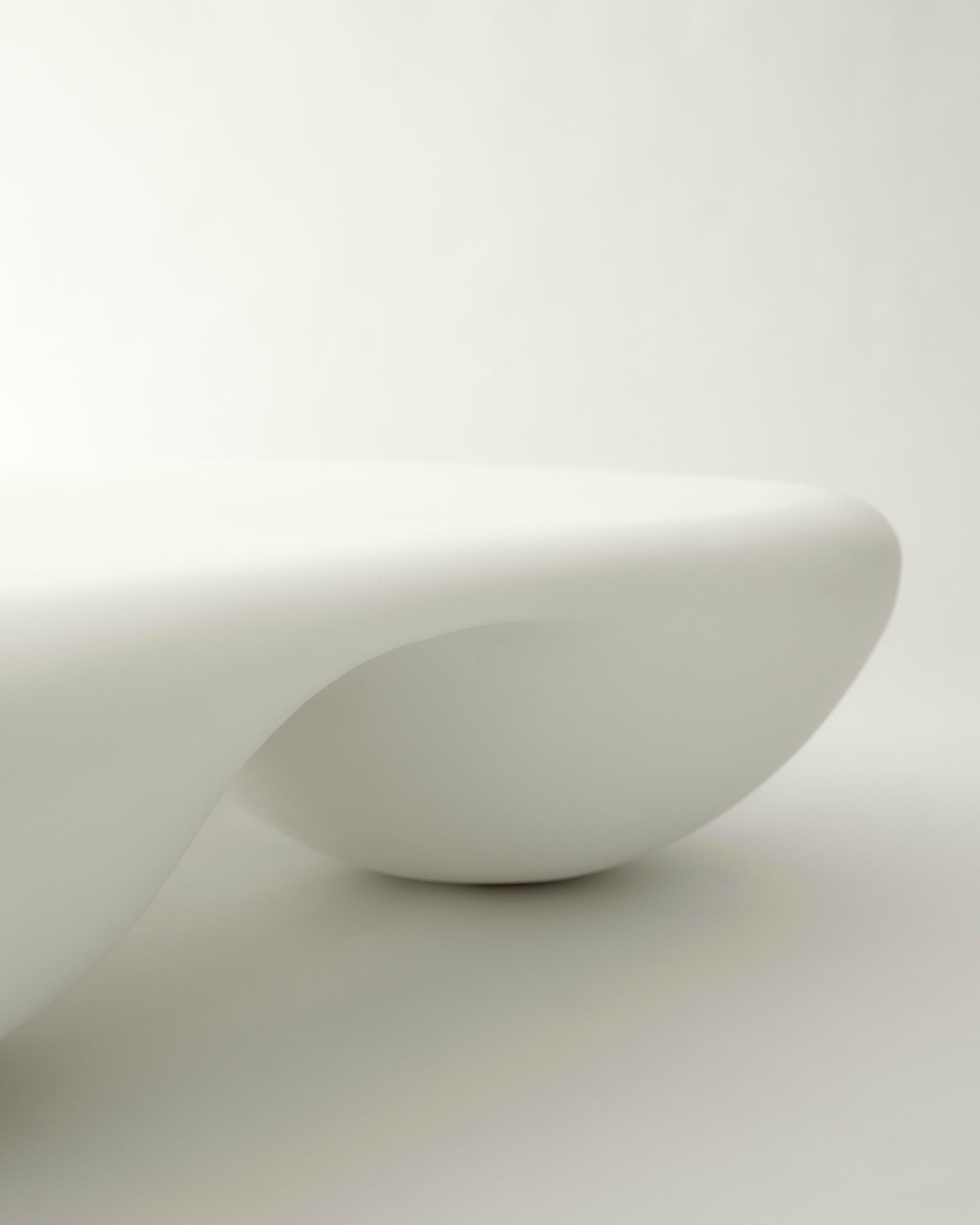 White Square Quad Coffee Table in Stone Composite by Mike Ruiz Serra 4