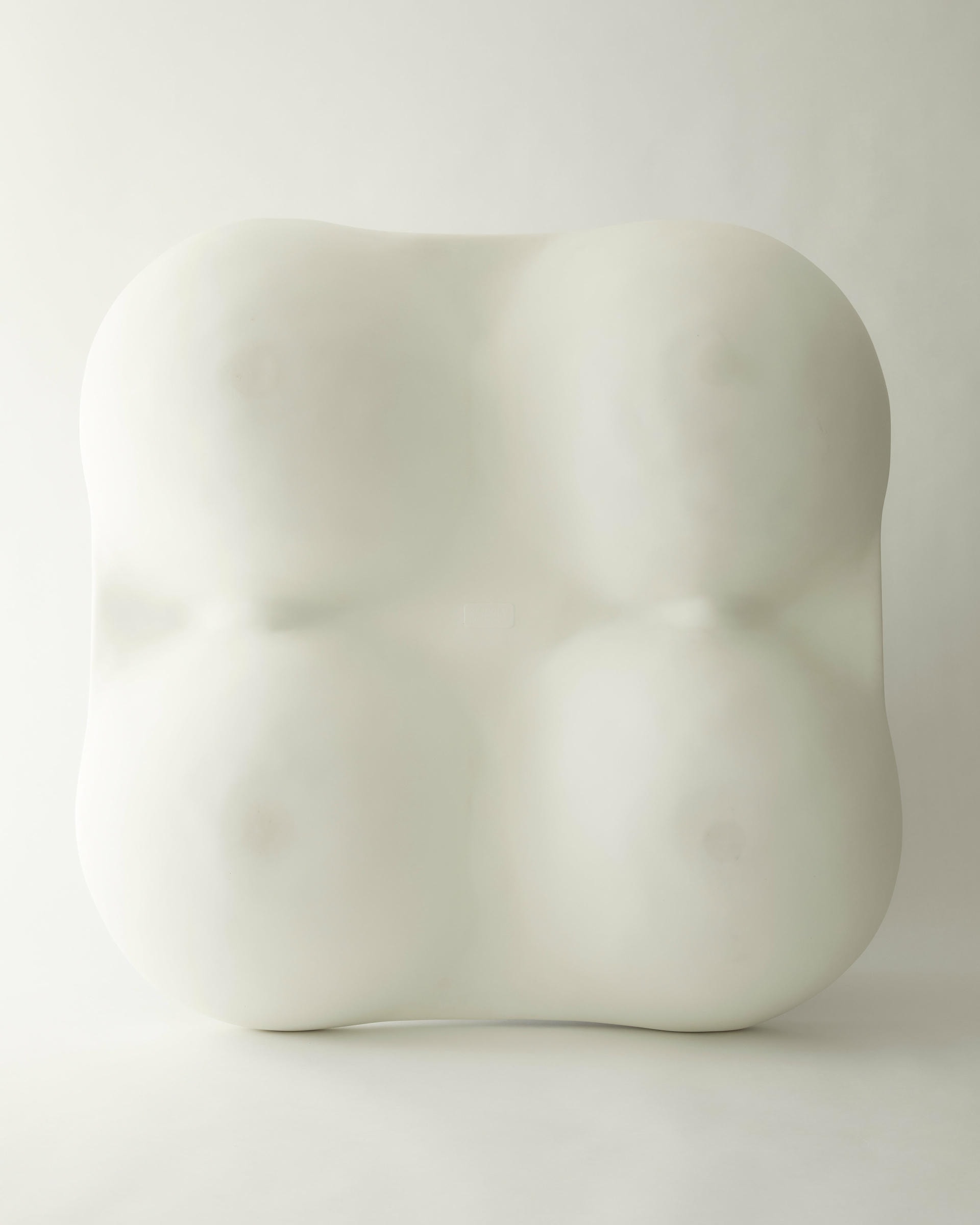 White Square Quad Coffee Table in Stone Composite by Mike Ruiz Serra 5