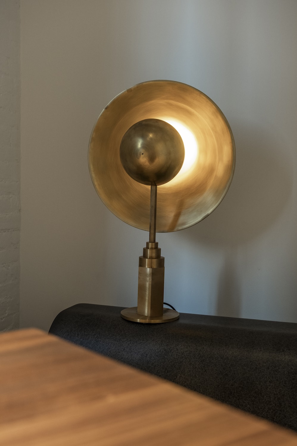 jan garncarek metropolis brass table lamp galerie philia