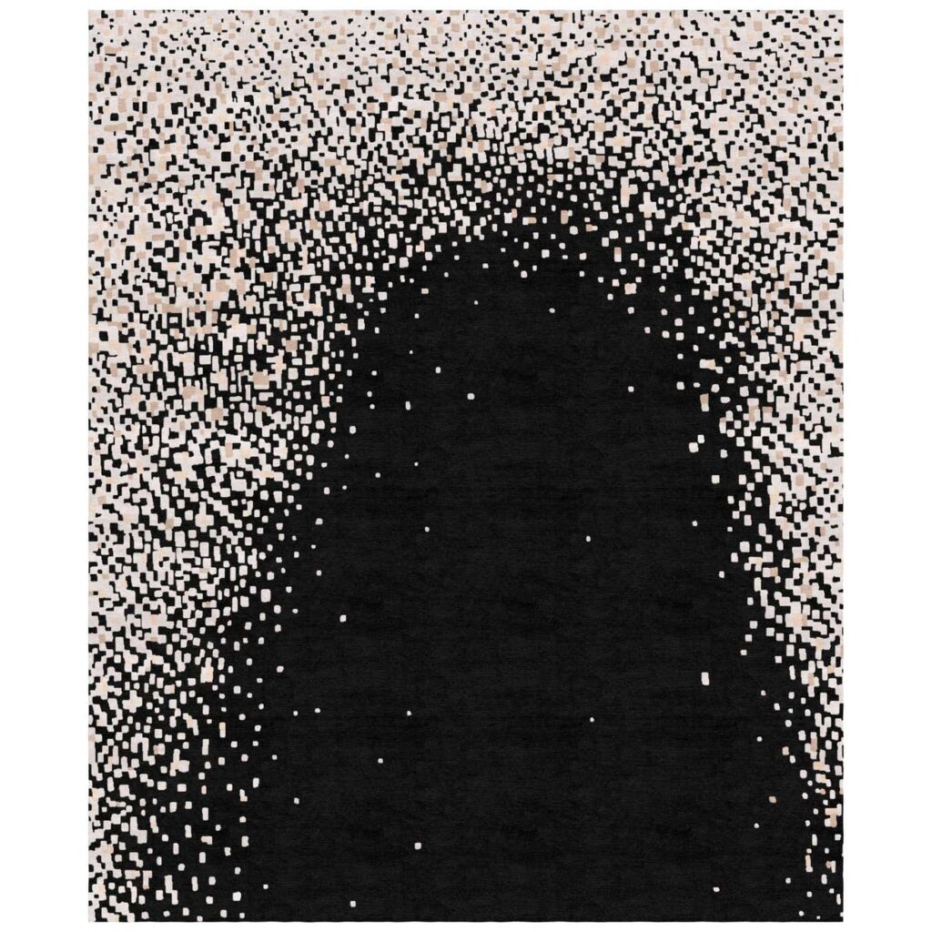 Medium Hand Knotted Pluie Rug by Florian Pretet and Lisa Mukhia Pretet