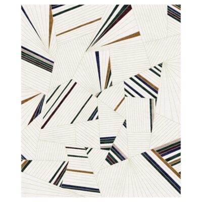 Small Hand Knotted Rayons Rug by Florian Pretet and Lisa Mukhia Pretet