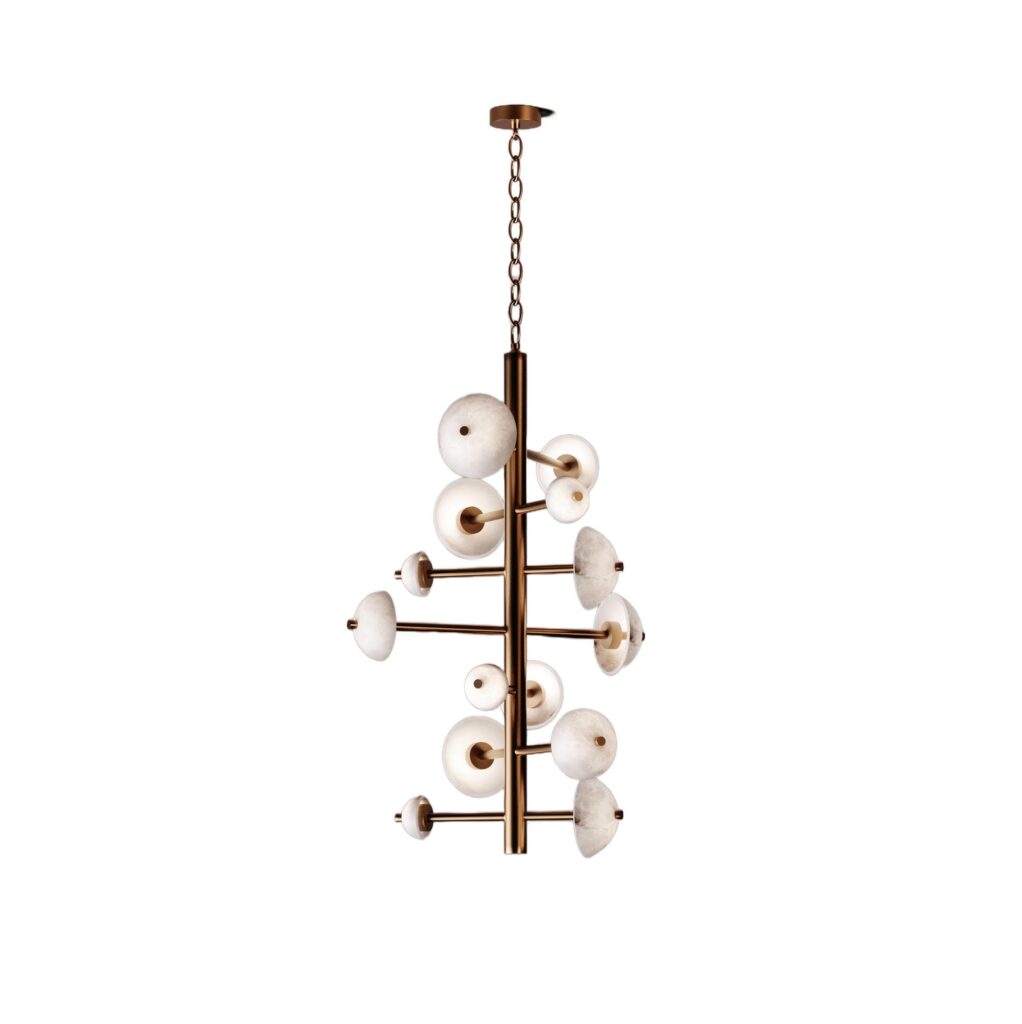 Apollo Pendant Light Large by Alabastro Italiano 1