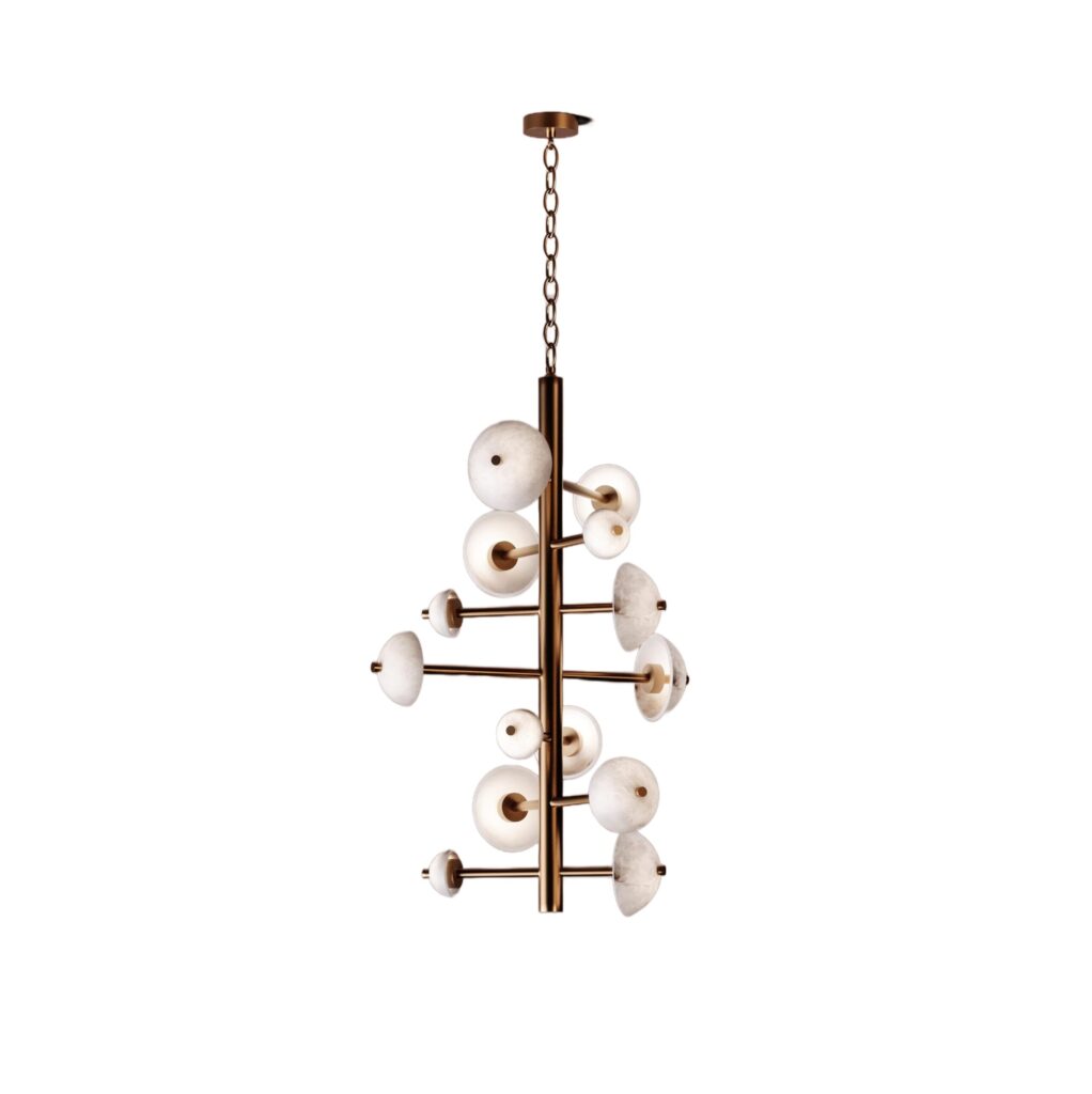 Apollo Pendant Light Large by Alabastro Italiano 1