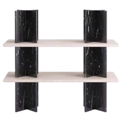 Black Monument Shelf by Mathieu Girard & Gauthier Pouillart