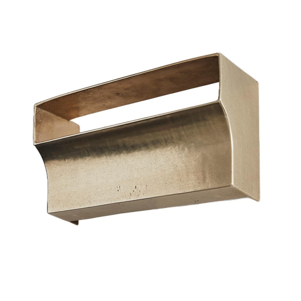 Brass Scoop Wall Light by Henry Wilson 1