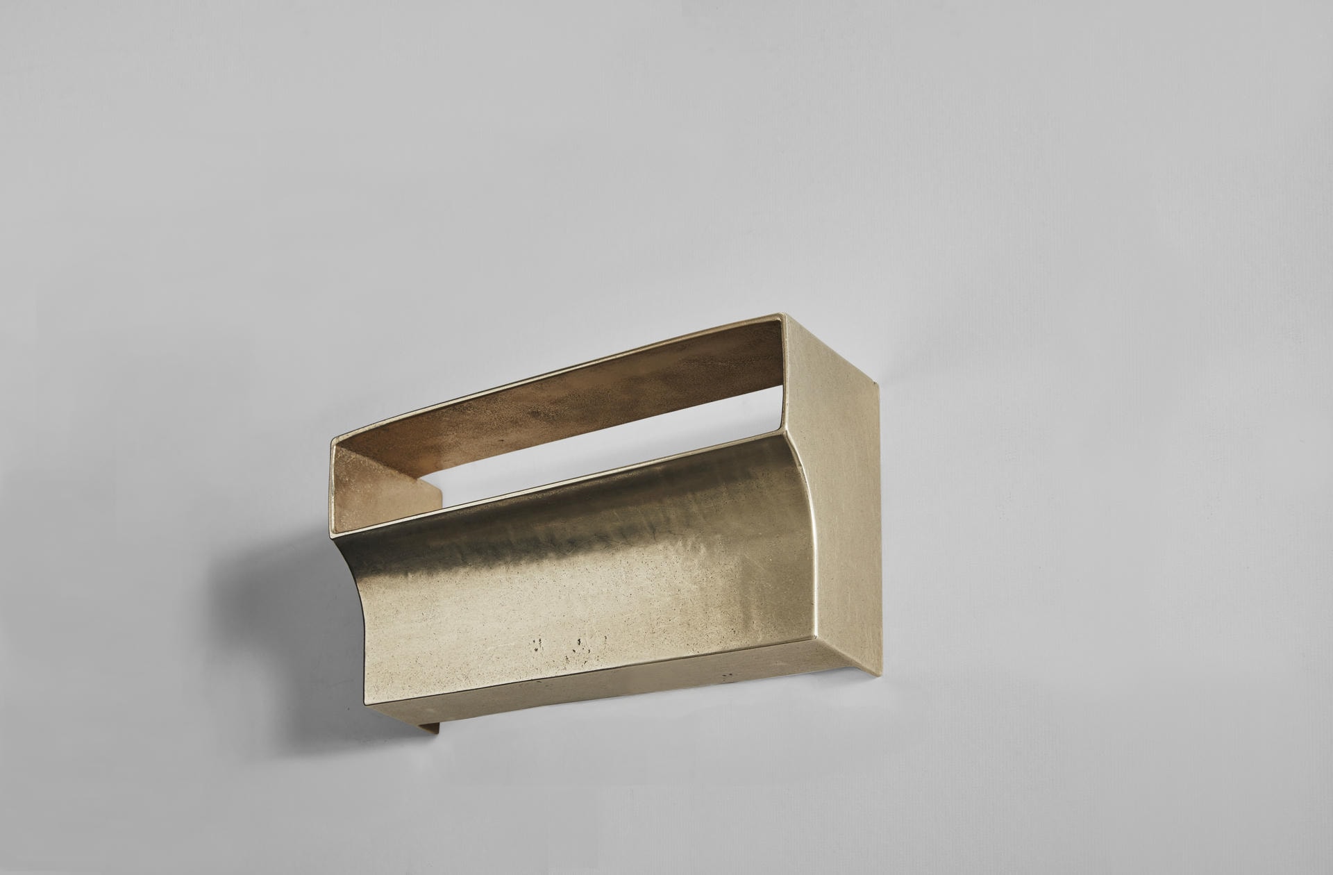Brass Scoop Wall Light by Henry Wilson 2