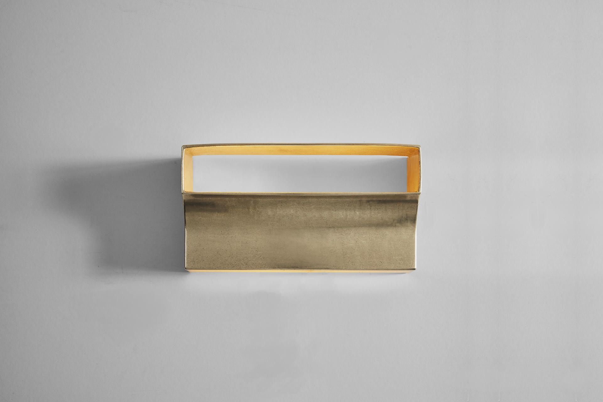 Brass Scoop Wall Light by Henry Wilson 3