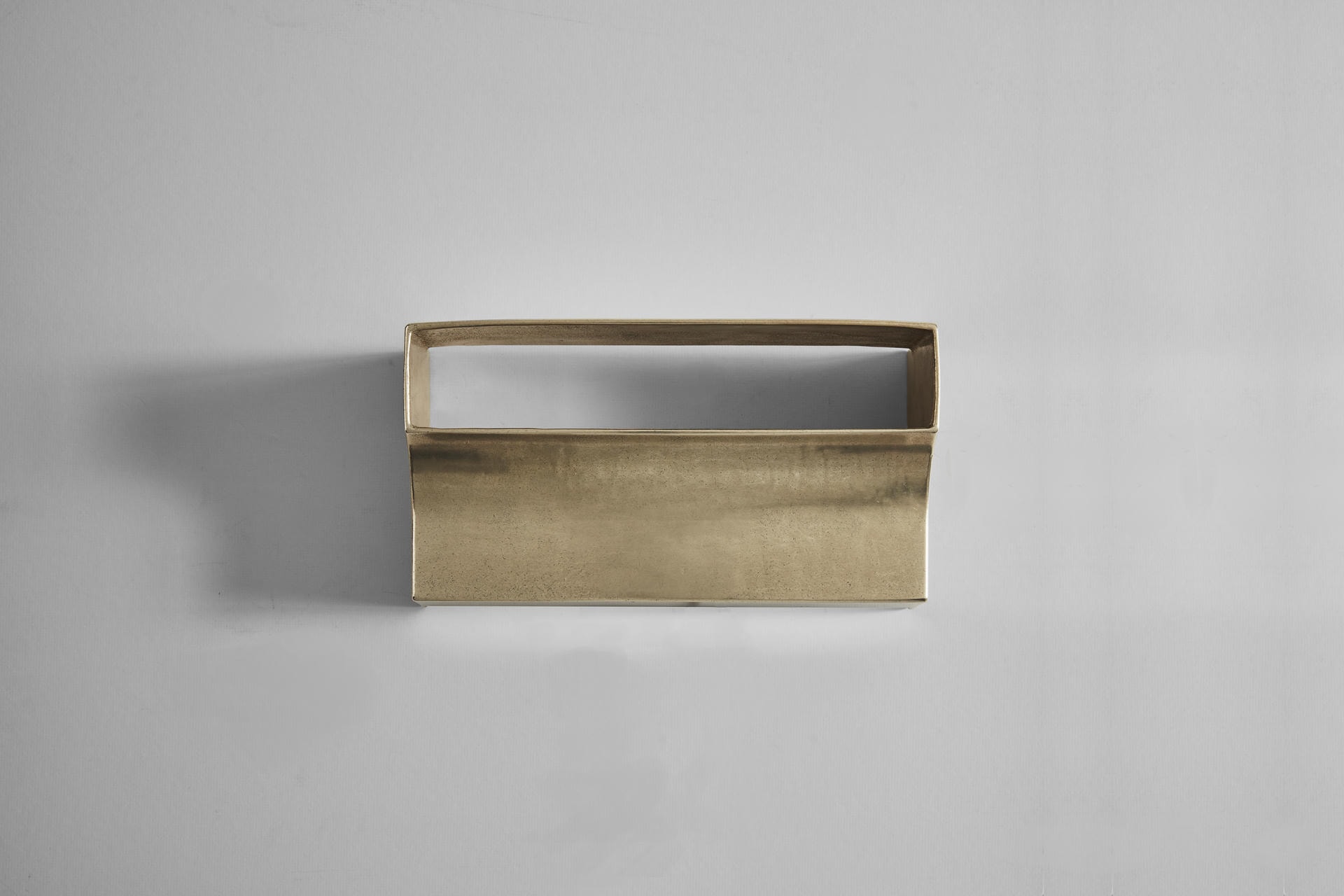 Brass Scoop Wall Light by Henry Wilson 4