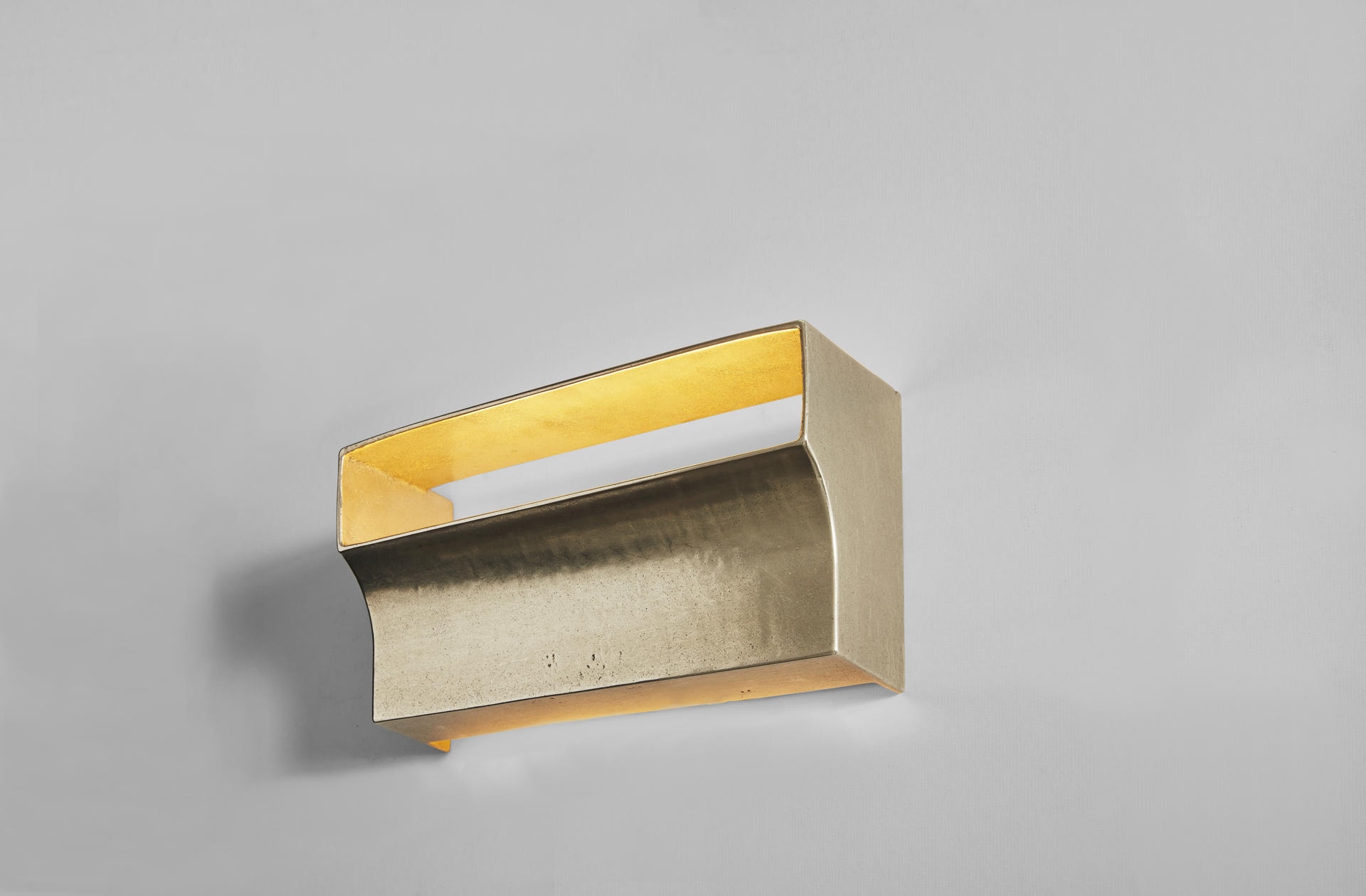 Brass Scoop Wall Light by Henry Wilson 5