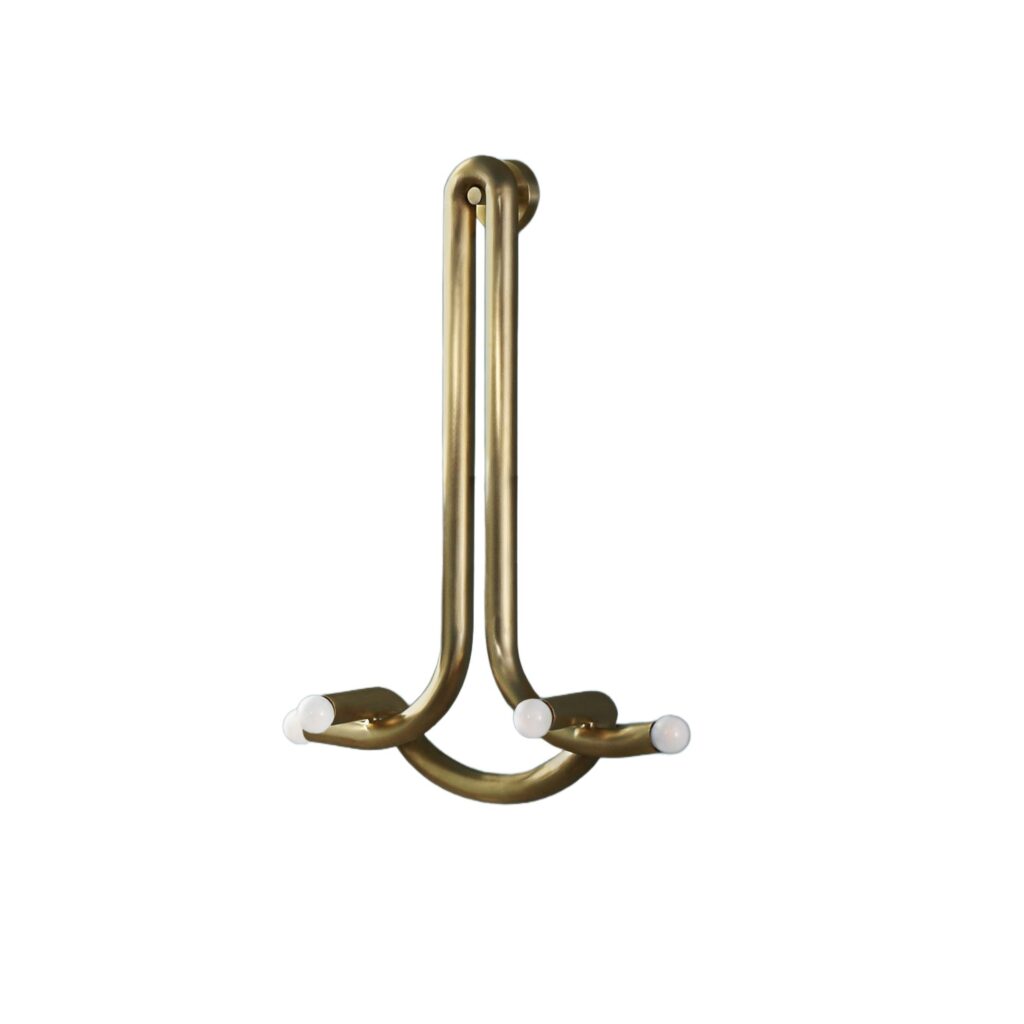 Goddess Brass Sconce by Paul Matter 1