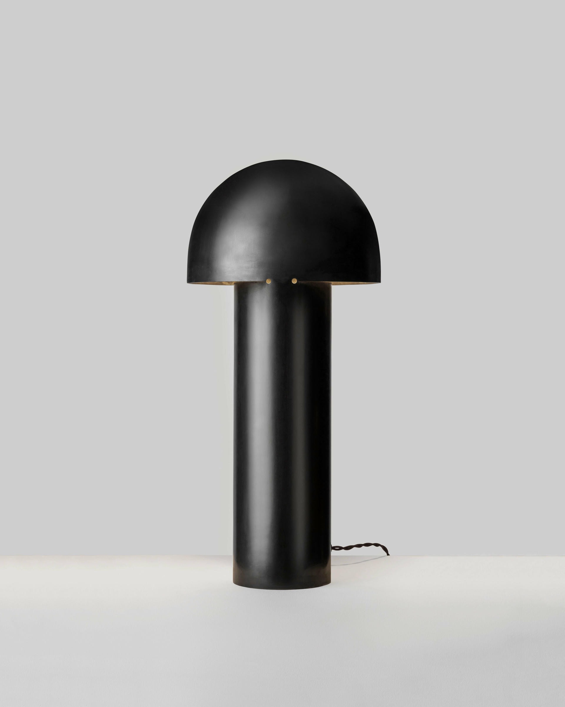 Large Monolith Brass Sculpted Table Lamp by Paul Matter 3