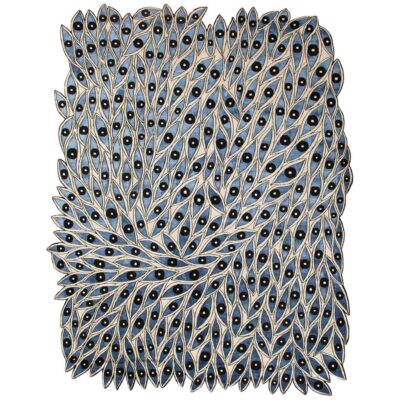 Medium Hand Knotted Nazar Rug by Florian Pretet and Lisa Mukhia Pretet